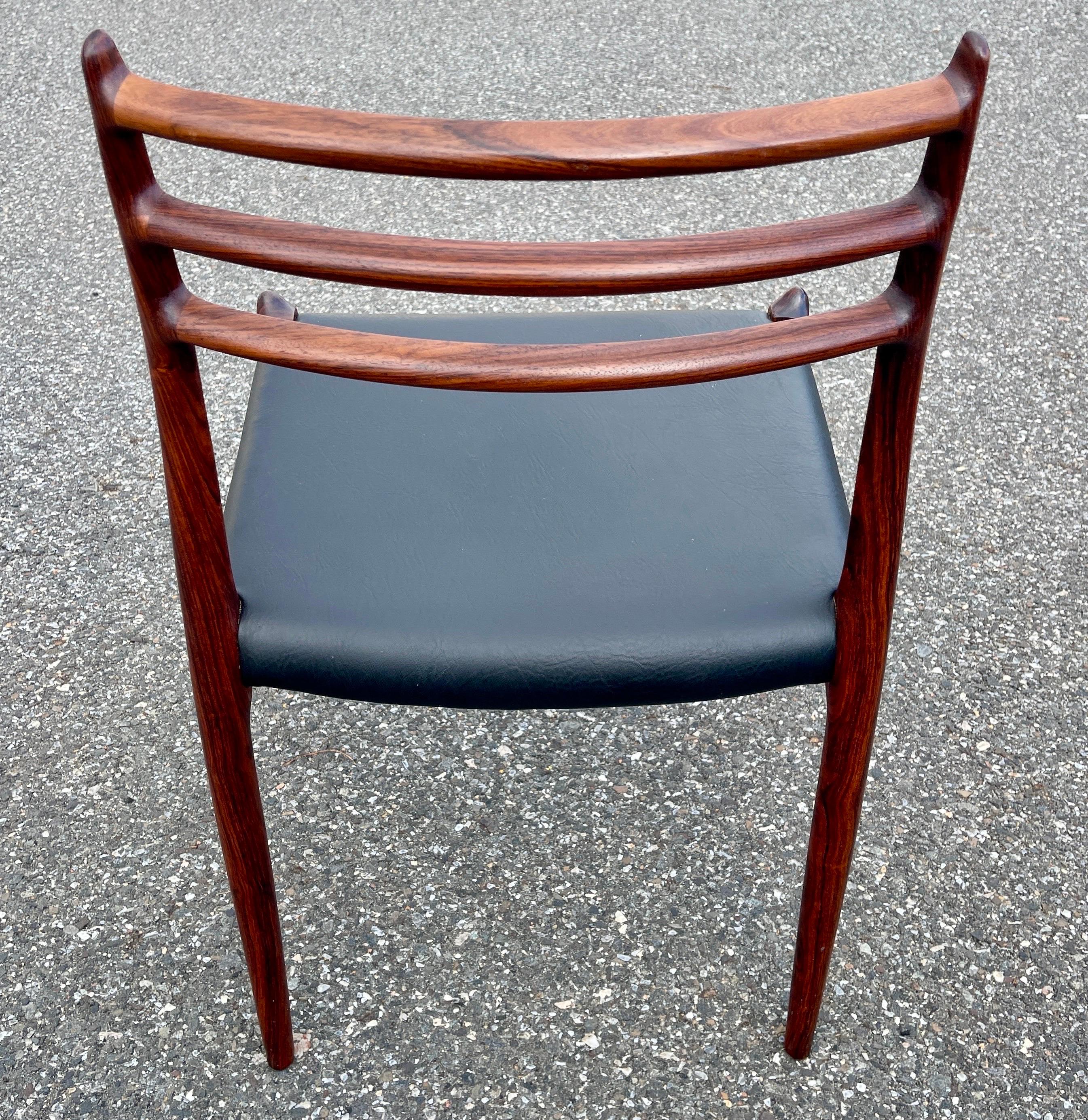 Set of 8 Danish Model 78 Rosewood Dining Chairs, by Niels O. Møller  12