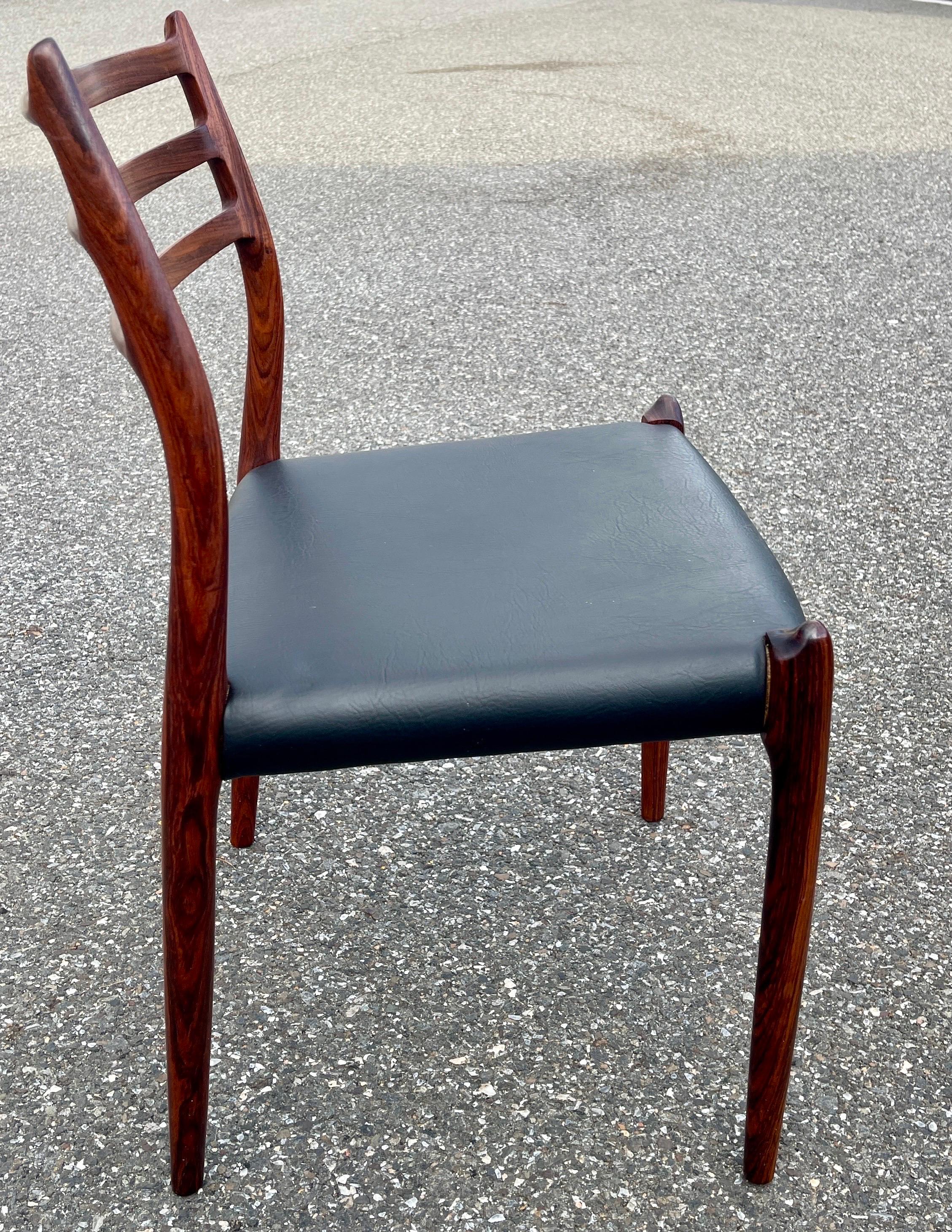 Set of 8 Danish Model 78 Rosewood Dining Chairs, by Niels O. Møller  13