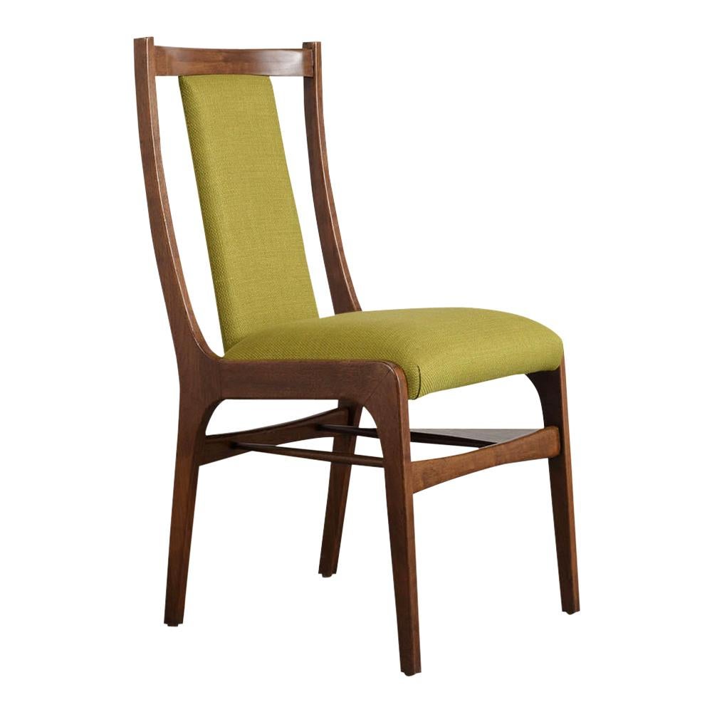 Carved Set of 8 Danish Modern Dining Chair