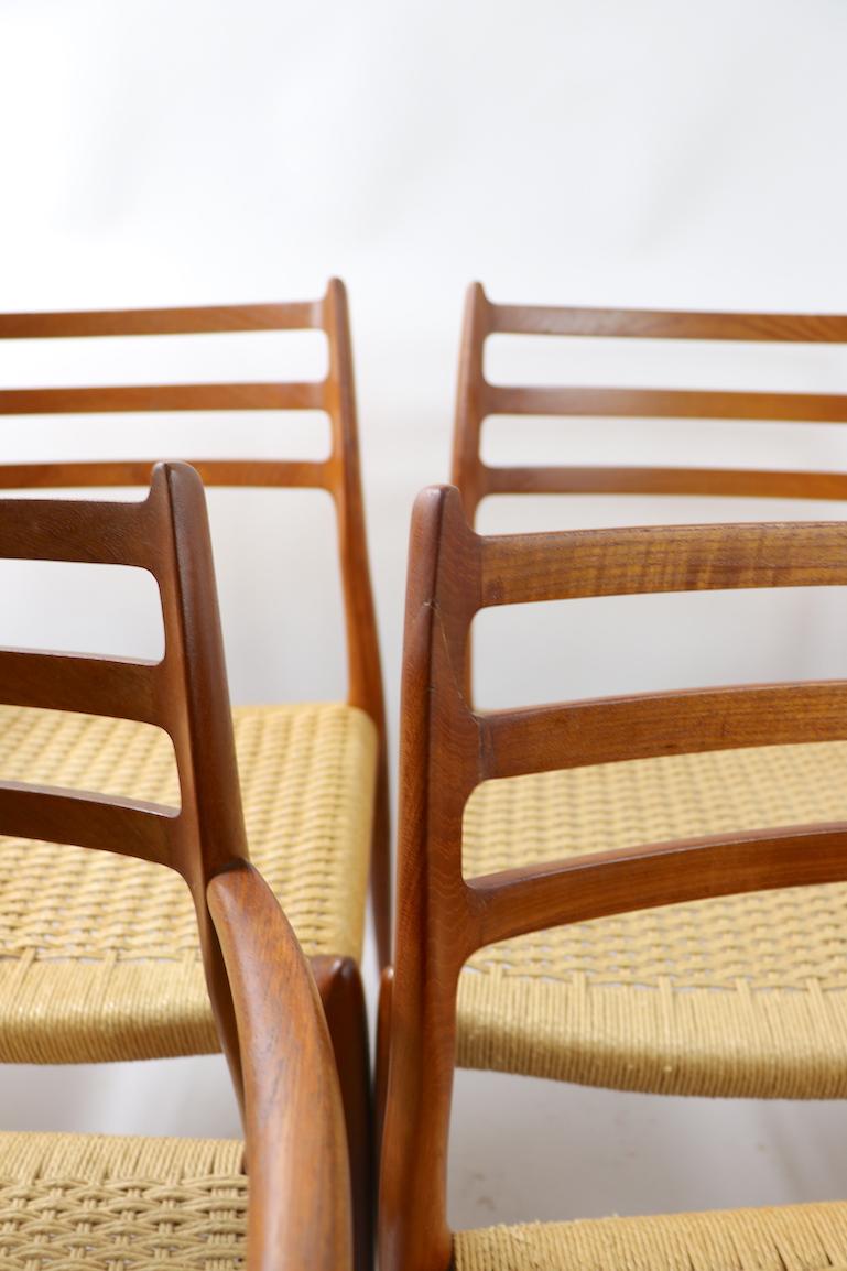 Set of 8 Danish Modern Dining Chairs by Neils O. Moller for Jl. Moller 6