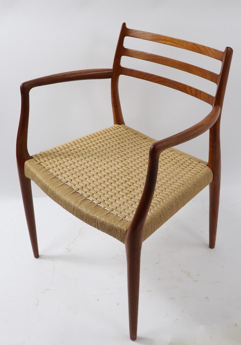 Set of 8 Danish Modern Dining Chairs by Neils O. Moller for Jl. Moller In Good Condition In New York, NY