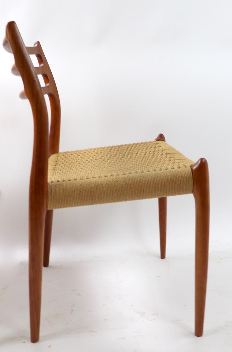 Set of 8 Danish Modern Dining Chairs by Neils O. Moller for Jl. Moller 3