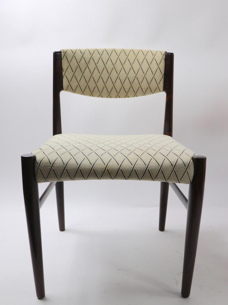 Set of 8 Danish Modern Dining Chairs in Rosewood by Grete Jalk For Sale 6
