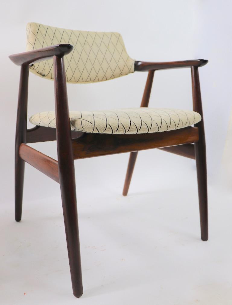 Set aus 8 modernen dänischen Esszimmerstühlen aus Palisanderholz von Grete Jalk im Angebot 13