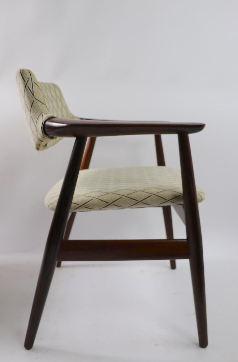 Scandinavian Modern Set of 8 Danish Modern Dining Chairs in Rosewood by Grete Jalk For Sale