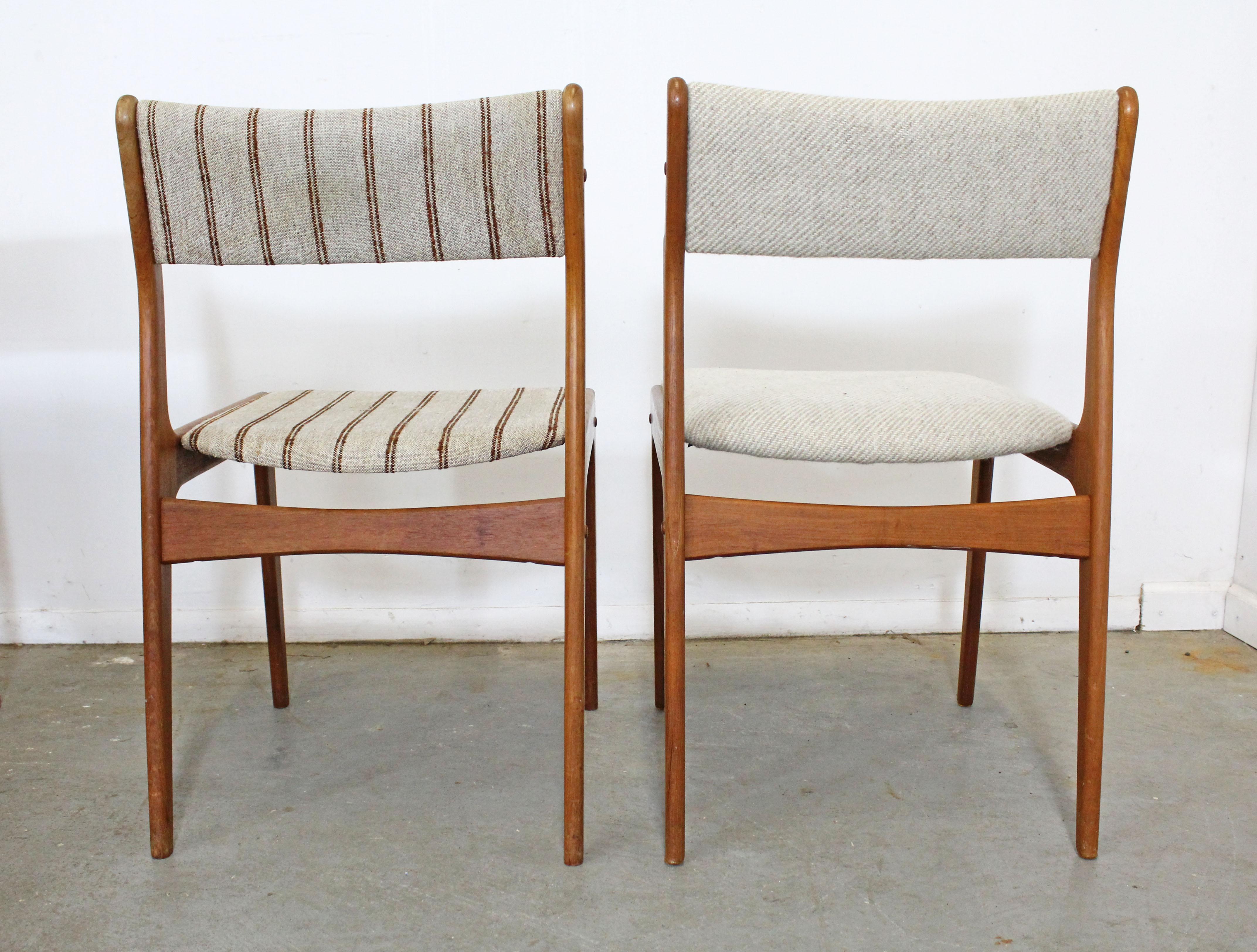 American Set of 8 Danish Modern Johannes Andersen Uldum Mobelfrabrik Teak Dining Chairs