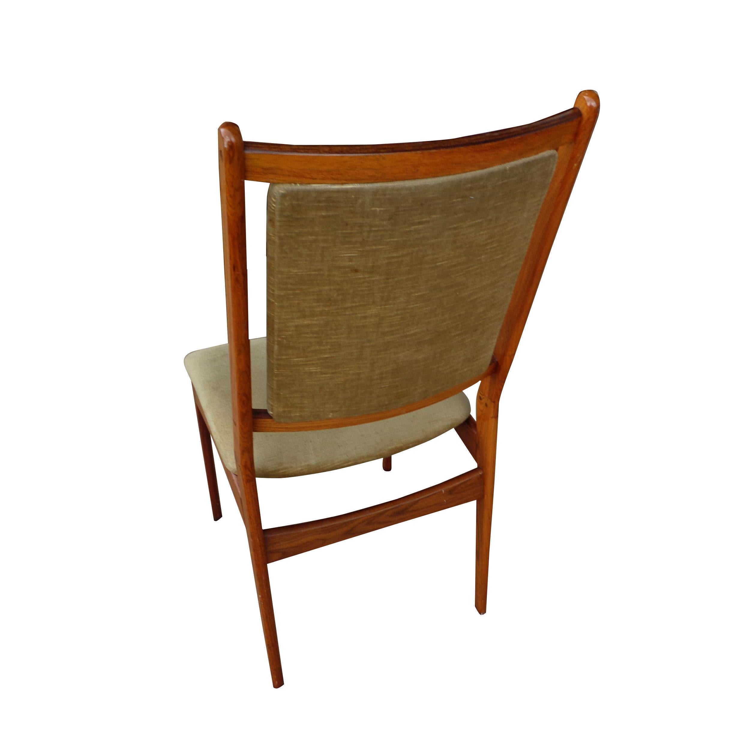 Mid-Century Modern Set of 8 Danish Modern Spottrup Dining Chairs in Rosewood