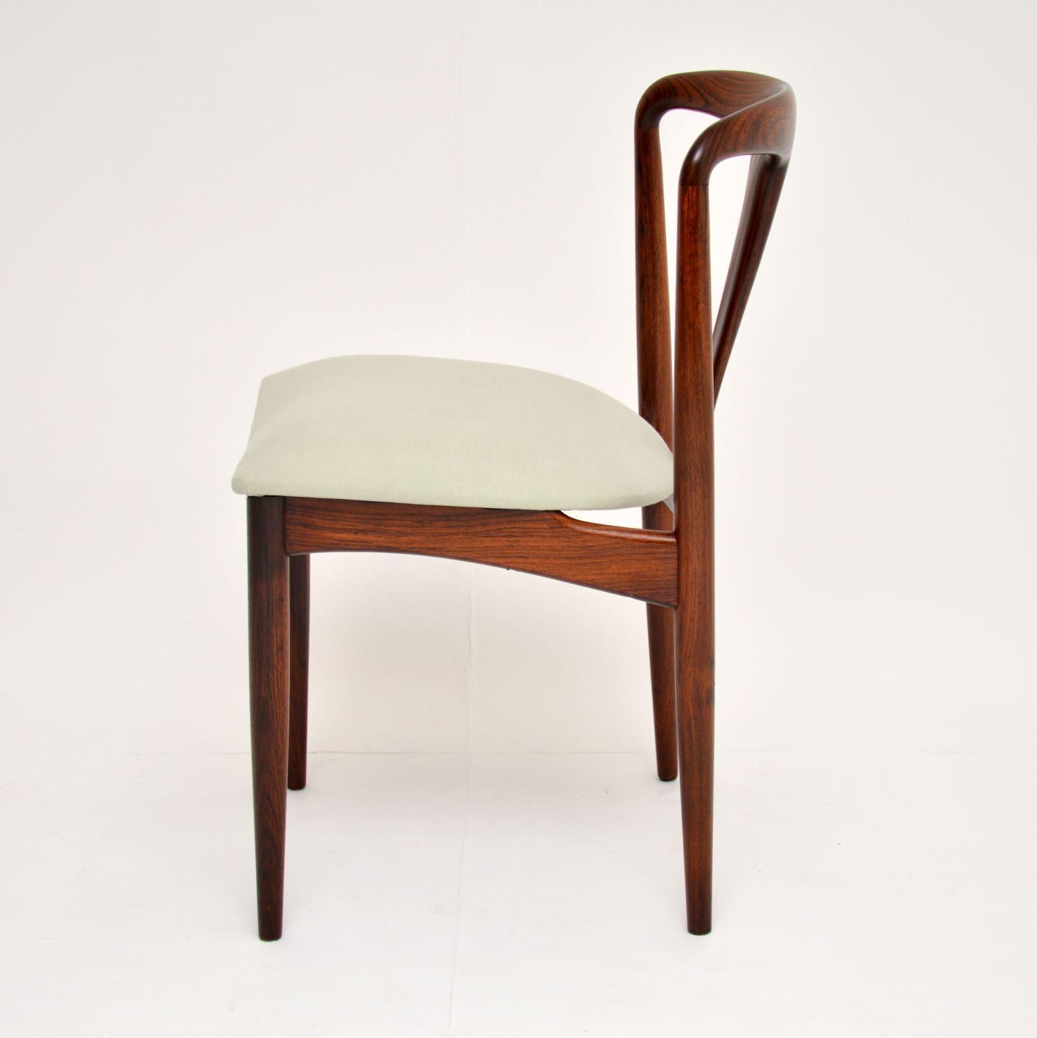 Set of 8 Danish Rosewood Julianne Dining Chairs by Johannes Andersen In Good Condition In London, GB