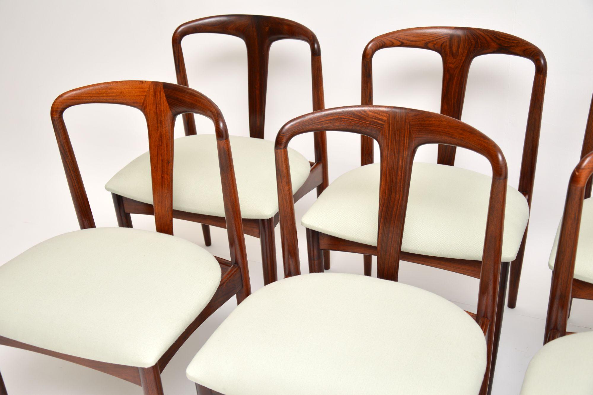 Set of 8 Danish Rosewood Julianne Dining Chairs by Johannes Andersen 2