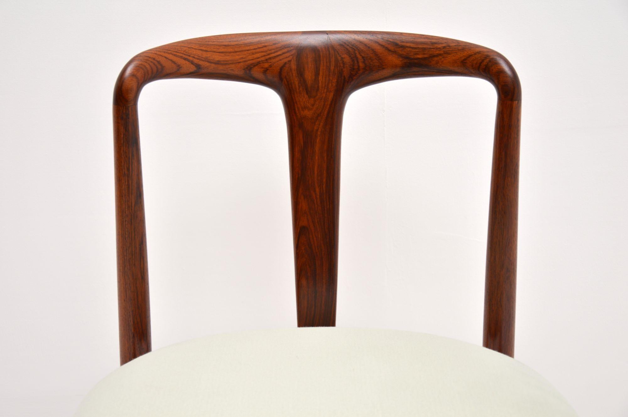 Set of 8 Danish Rosewood Julianne Dining Chairs by Johannes Andersen 3