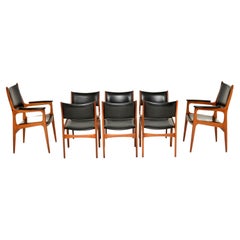 Set of 8 Danish Vintage Dining Chairs by Erik Buch