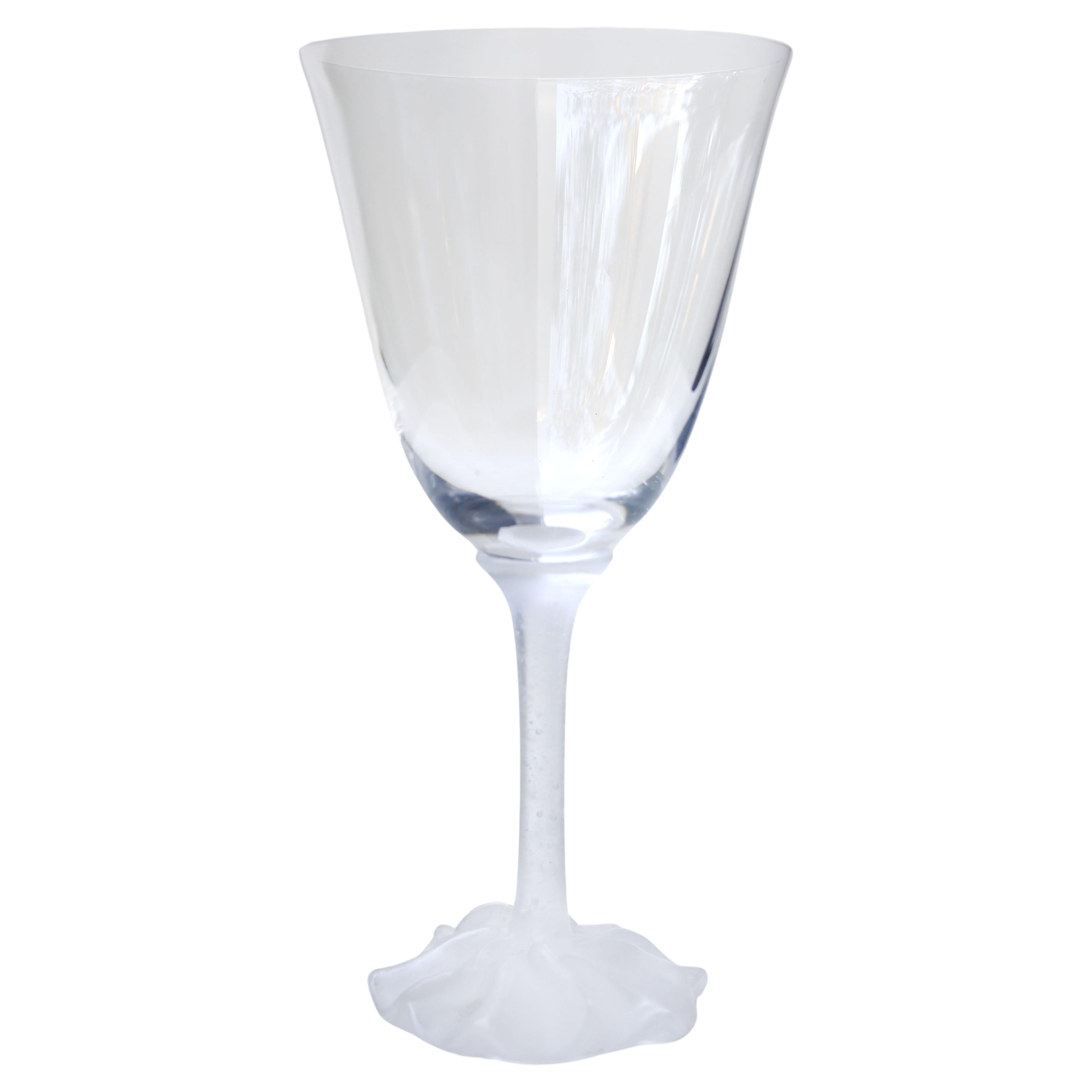 Set of 8 Daum "Bouton Rose" Glasses