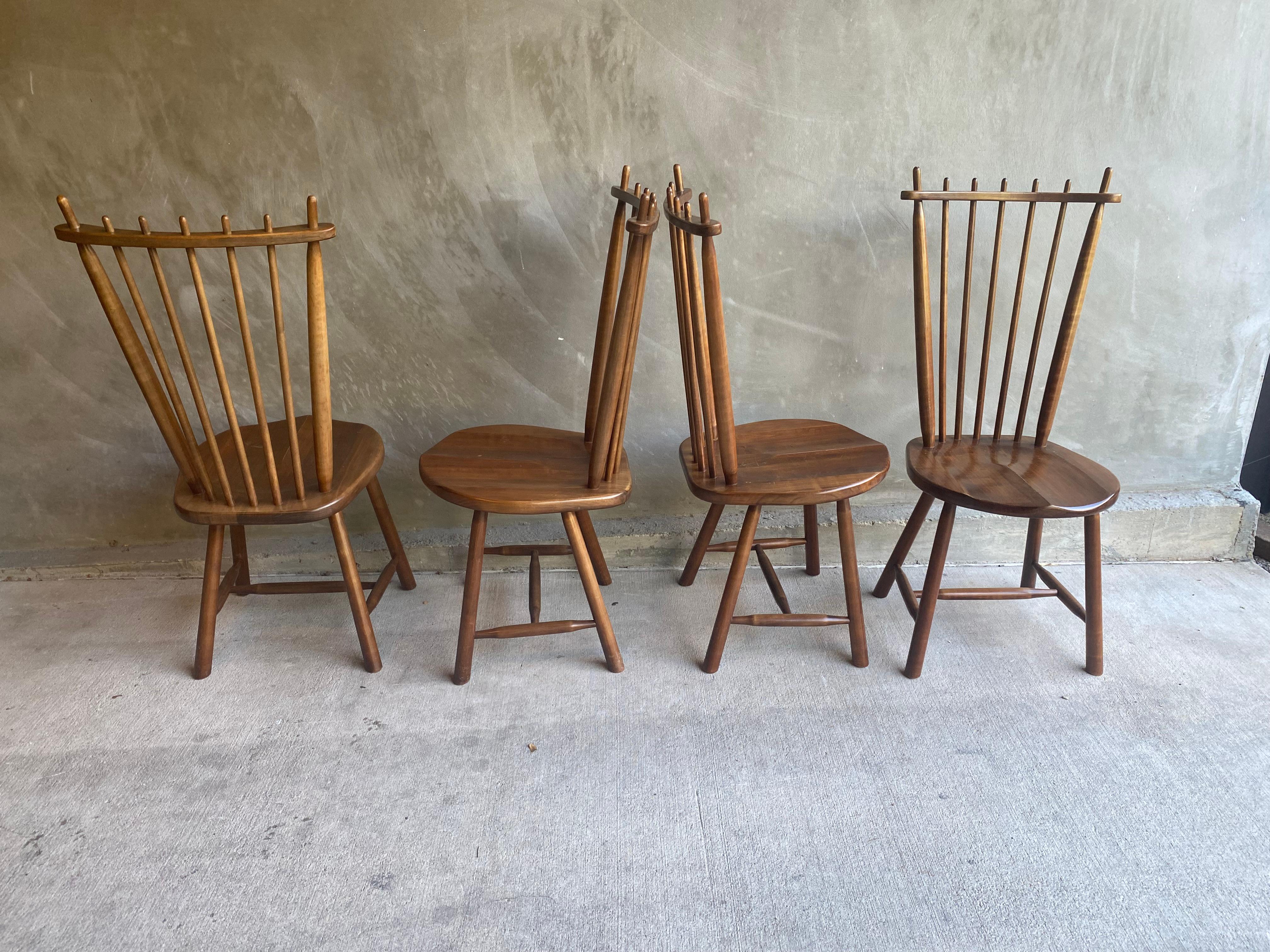Set of 8 De Ster Gelderland Windsor Dining Chairs, NL, 1960's 4