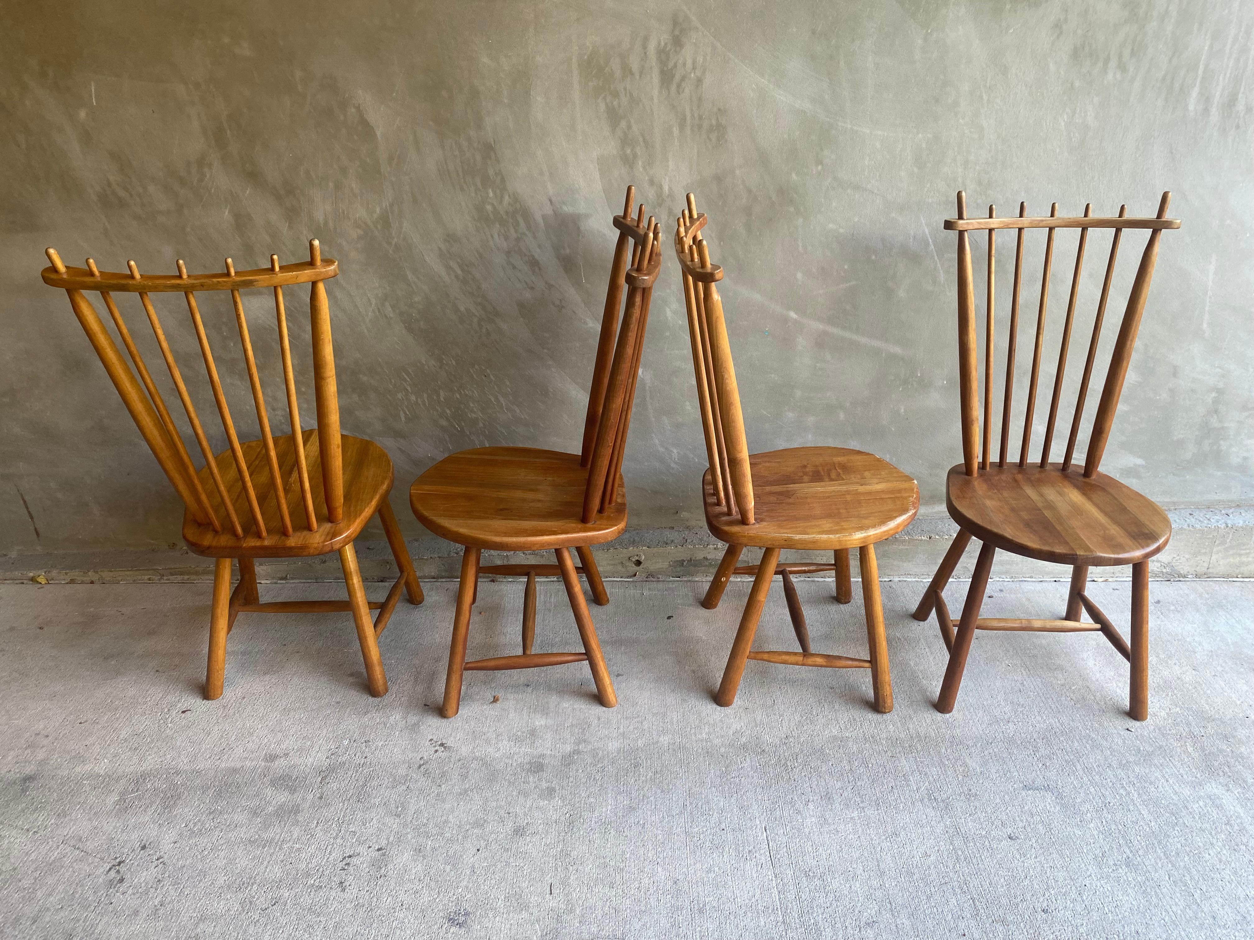 Set of 8 De Ster Gelderland Windsor Dining Chairs, NL, 1960's 11
