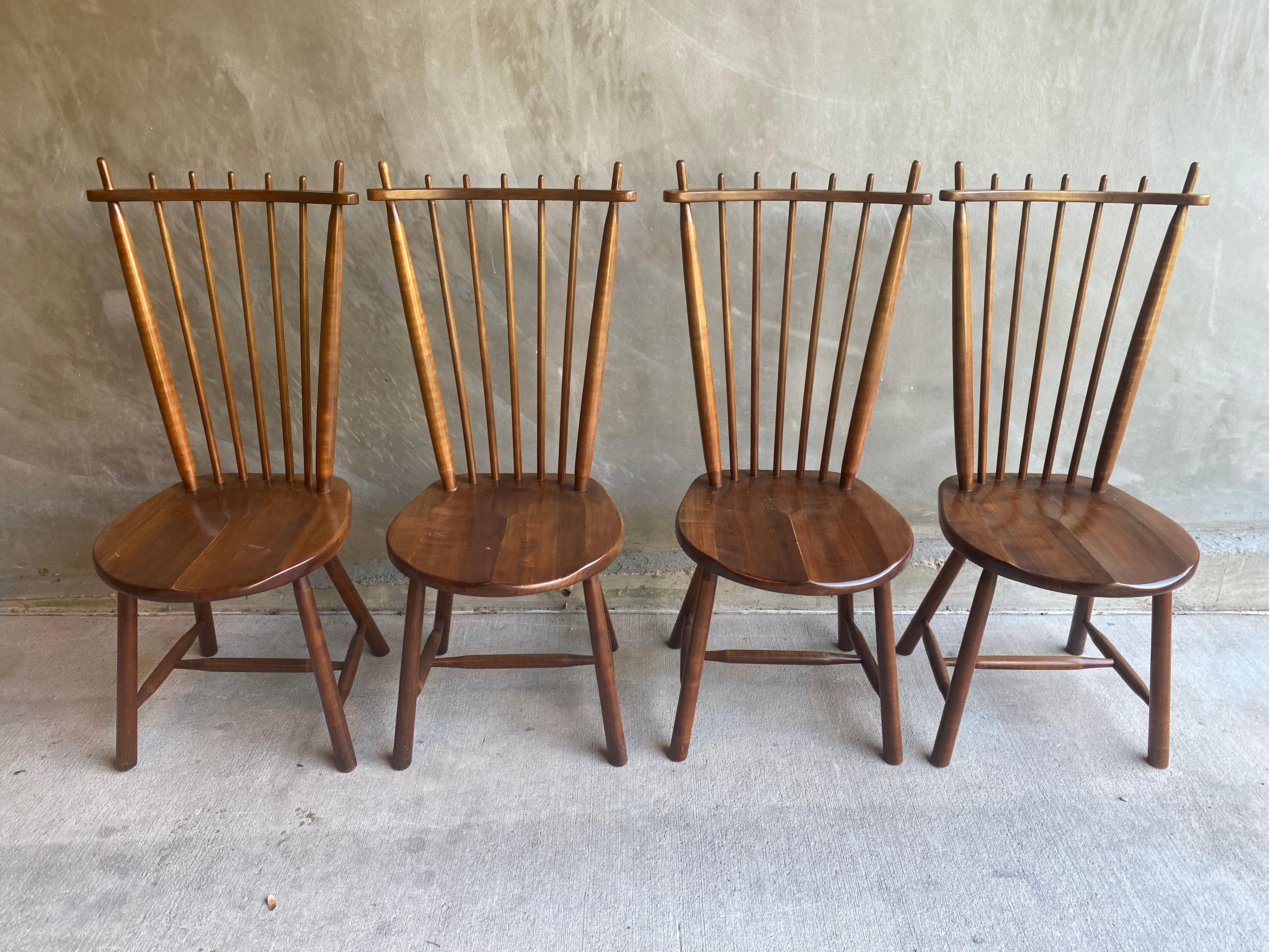 Mid-20th Century Set of 8 De Ster Gelderland Windsor Dining Chairs, NL, 1960's