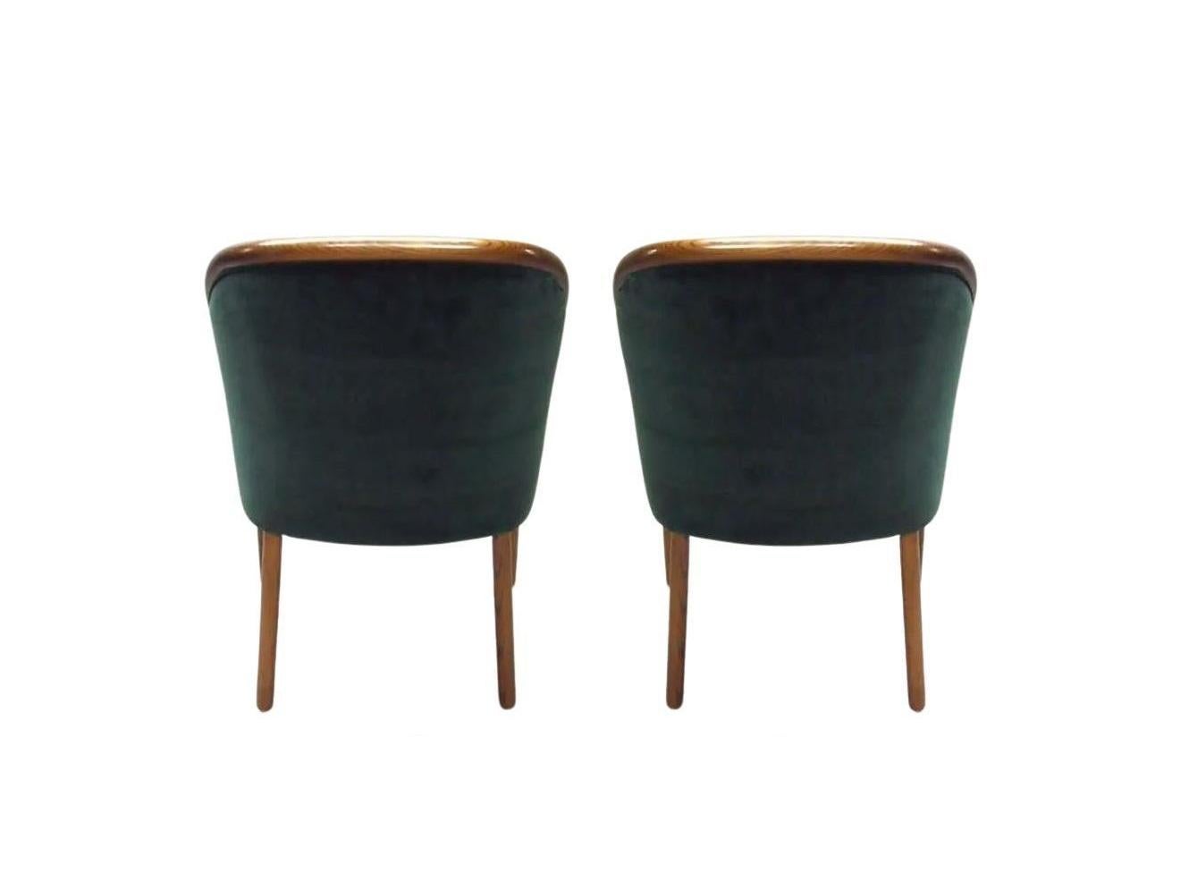 Late 20th Century Set of 8 Deep Green Ward Bennett for Brickel Associates Armchairs For Sale