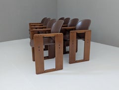 Set di 8 sedie Dialogo di Afra & Tobia Scarpa per B&B Italia, anni '70