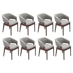 Set di 8 sedie da pranzo con braccioli in offerta COM