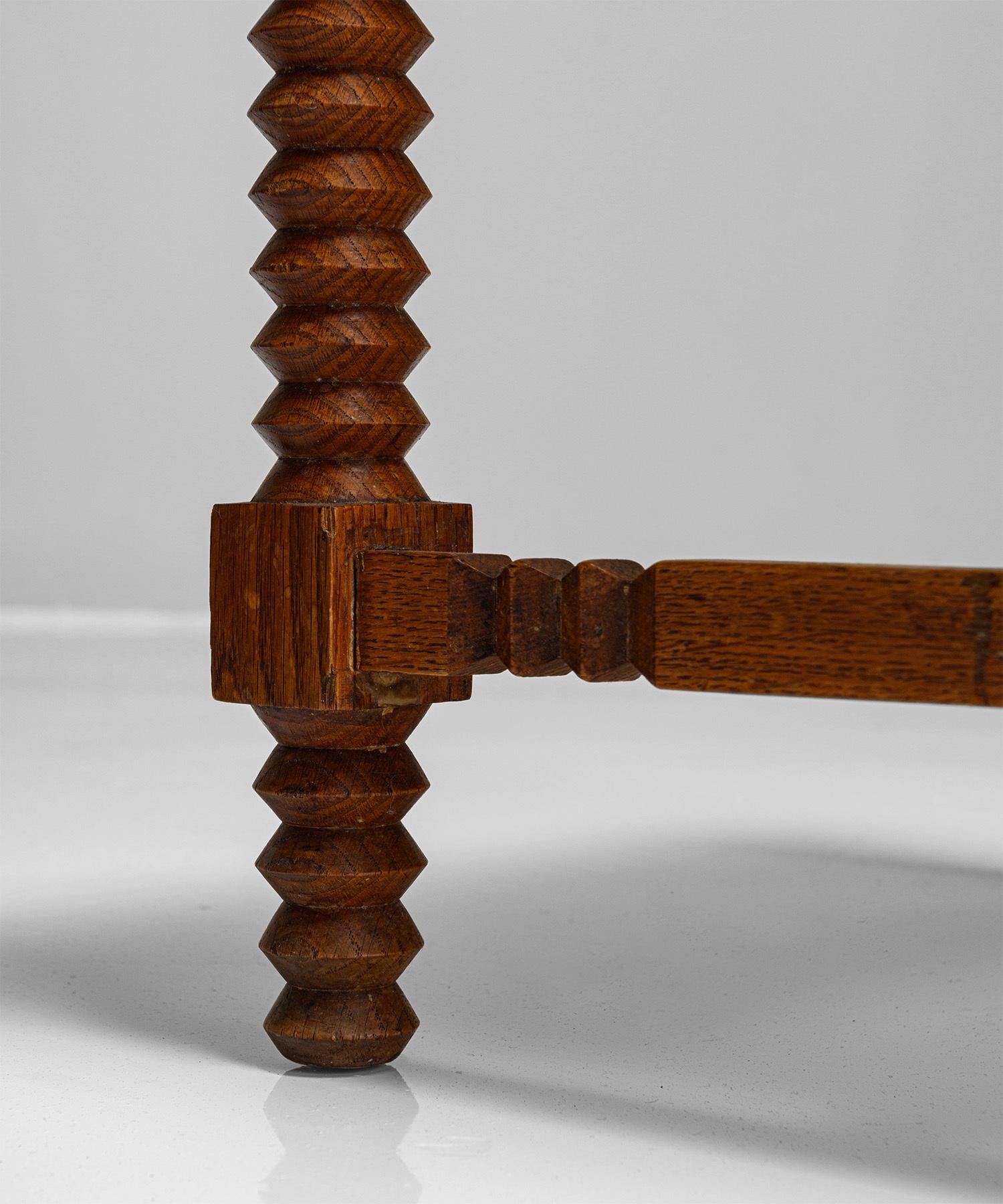 Mid-20th Century Set of '8' Dining Chairs Attributed to Charles Dudouyt, France, circa 1930