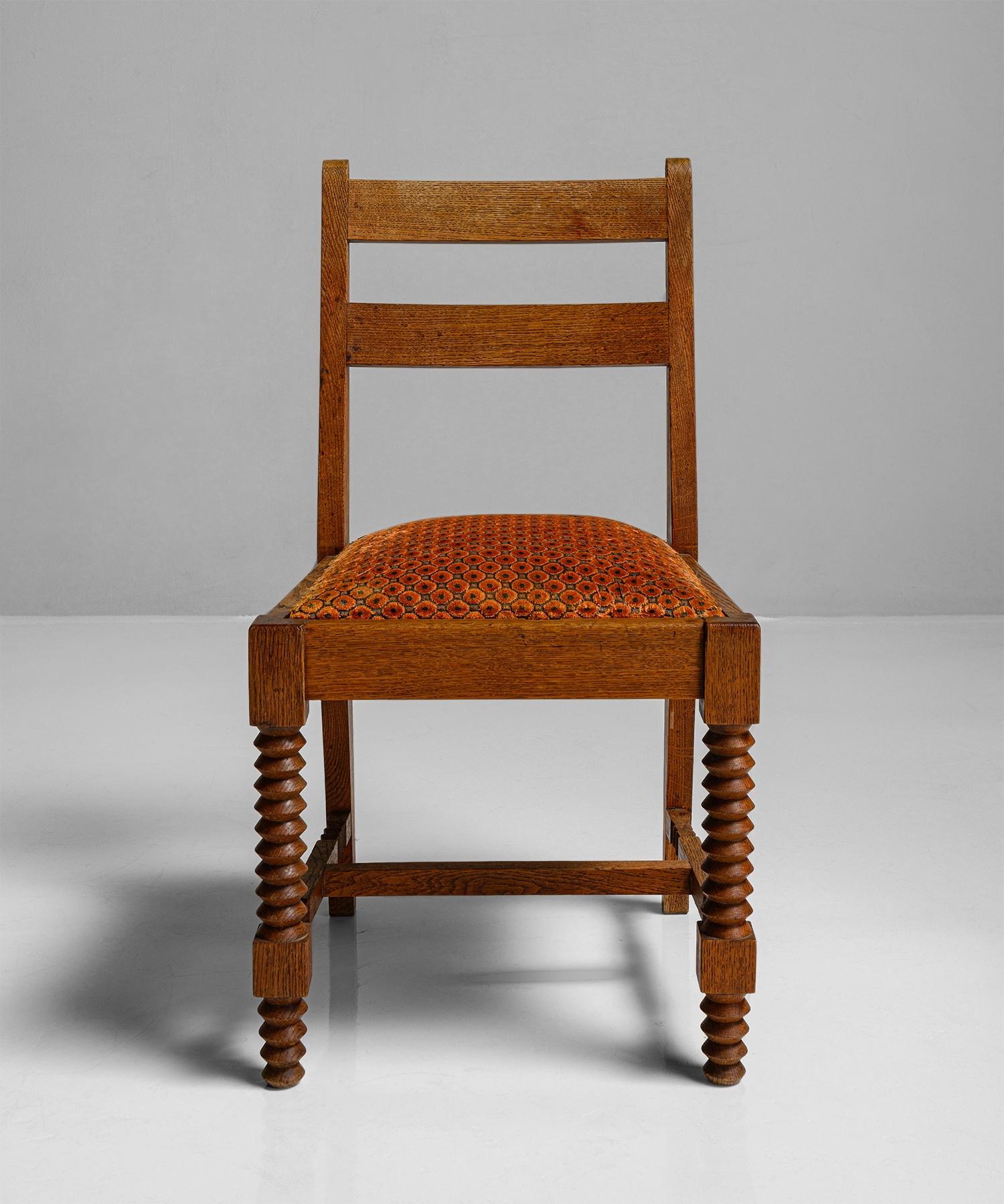 Set of '8' Dining Chairs Attributed to Charles Dudouyt, France, circa 1930 1