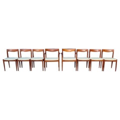 Set aus 8 Esszimmerstühlen von Arne Vodder