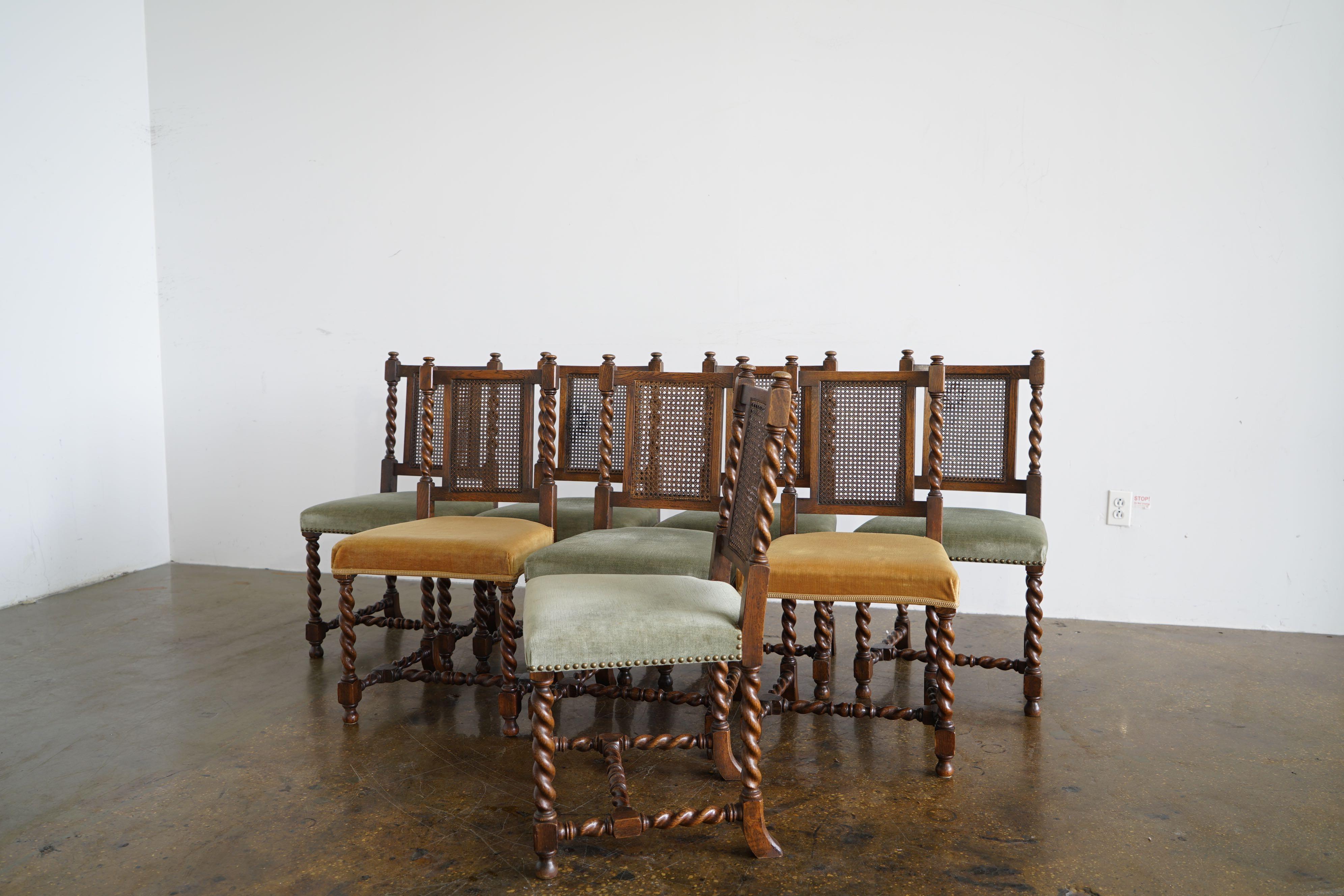Art déco Ensemble de 8 chaises de salle à manger par Axel Einar Hjorth pour NK en vente