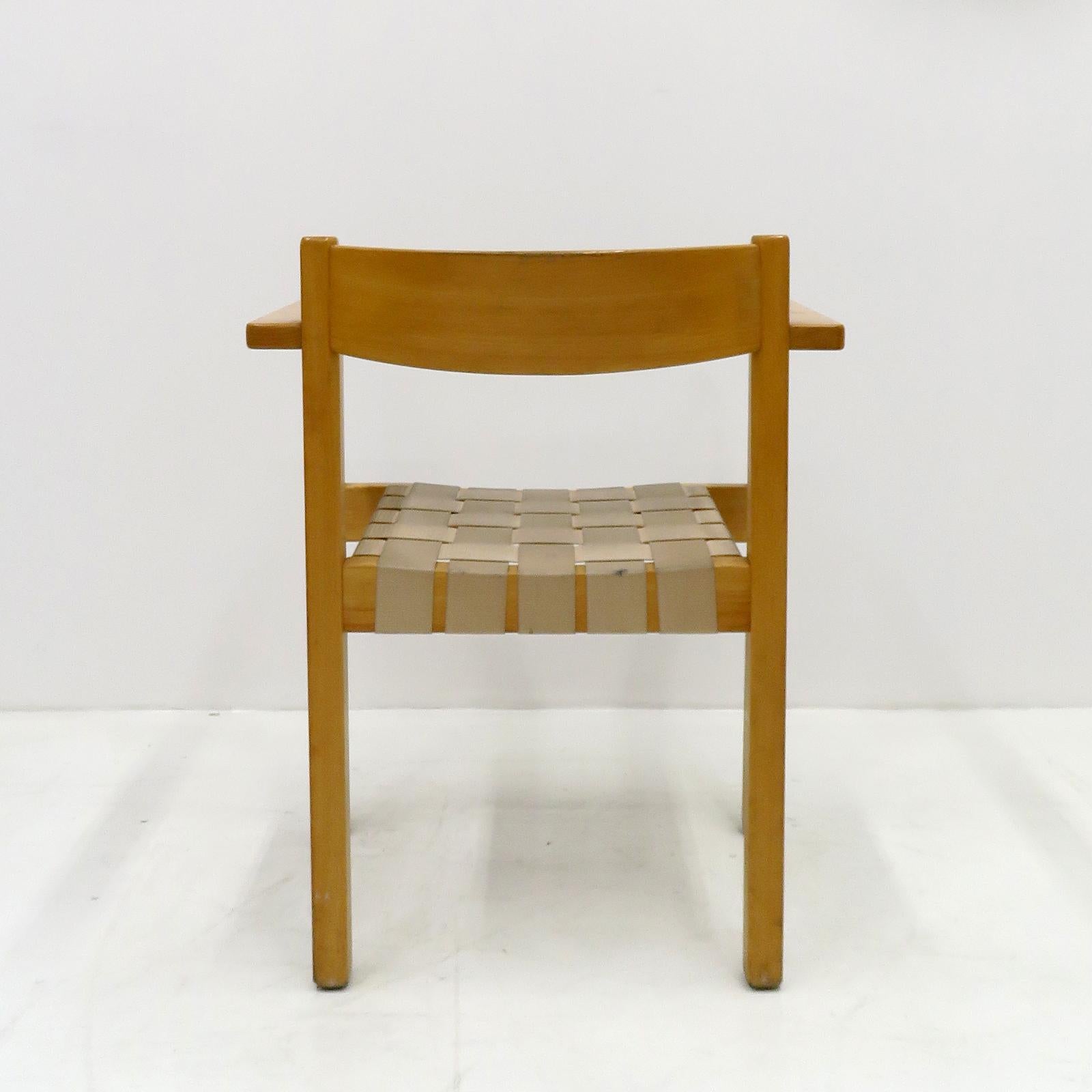 Chanvre Ensemble de 8 chaises de salle à manger par Axel Larsson pour Balzar Beskow, 1970 en vente
