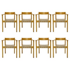Conjunto de 8 sillas de comedor de Axel Larsson para Balzar Beskow, 1970