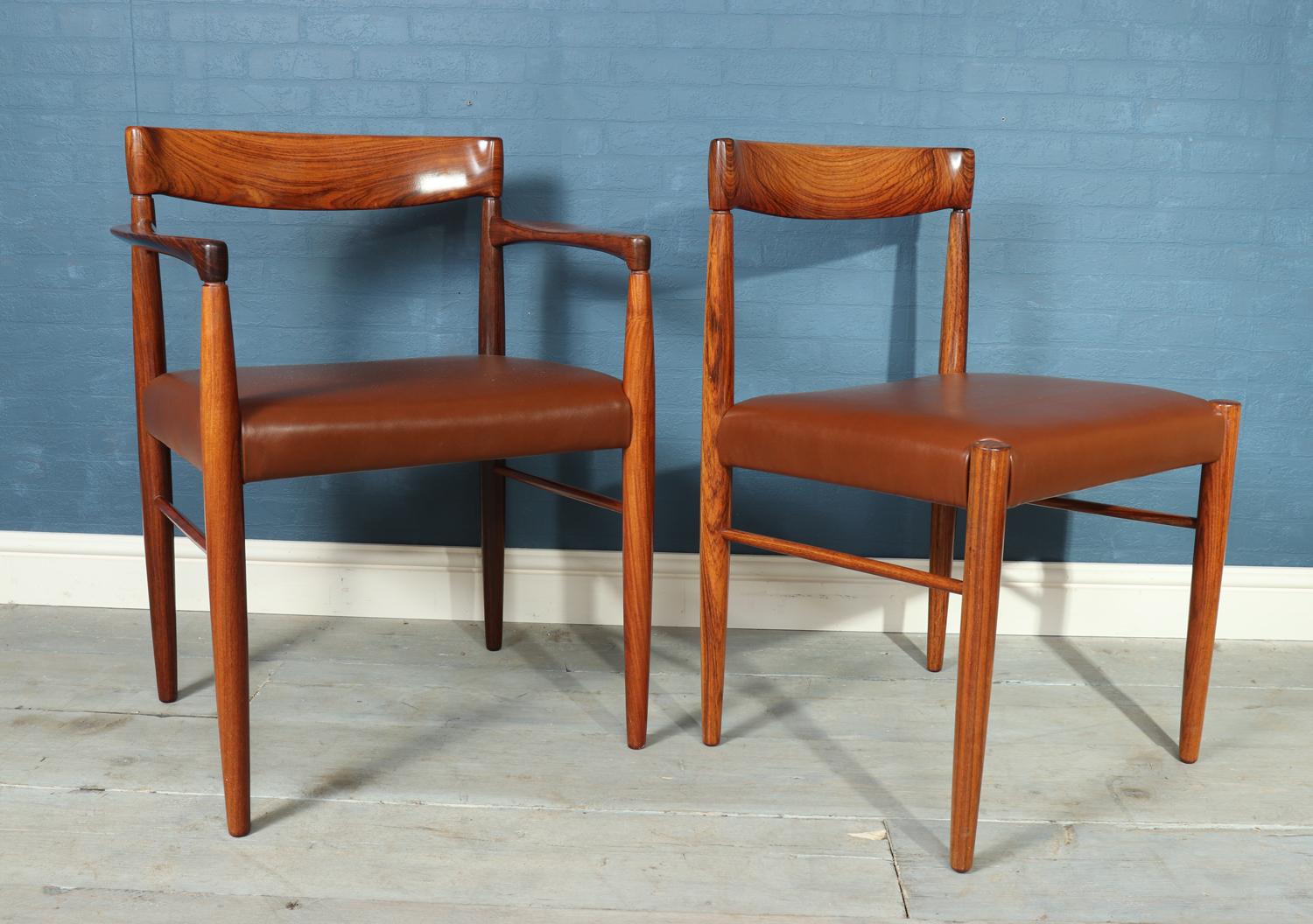Danish Set of 8 Dining Chairs by Bramin
