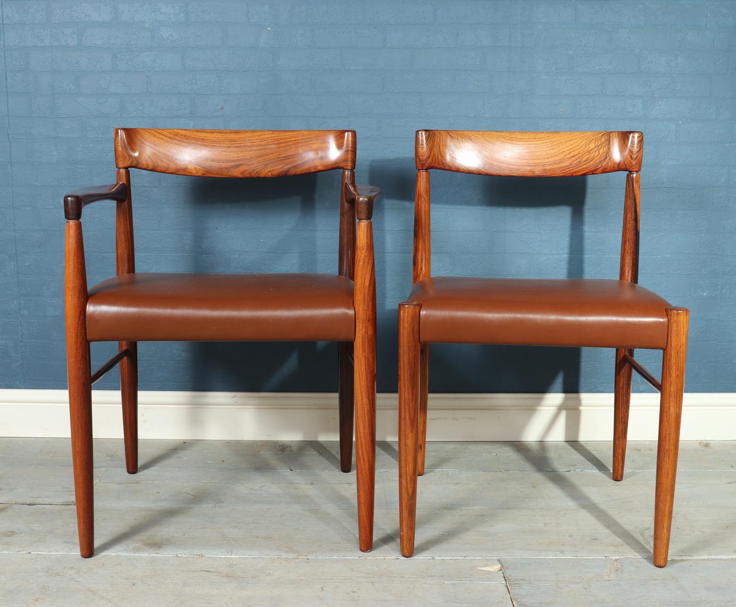 Set of 8 Dining Chairs by Bramin In Excellent Condition In Paddock Wood, Kent