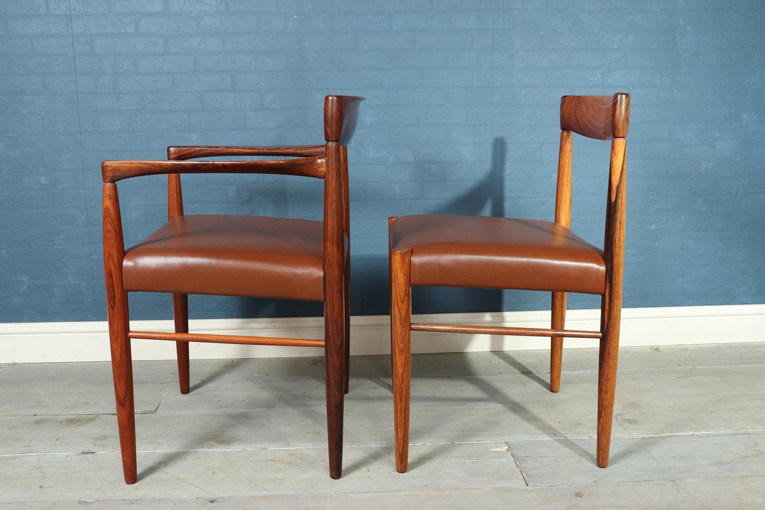 Rosewood Set of 8 Dining Chairs by Bramin