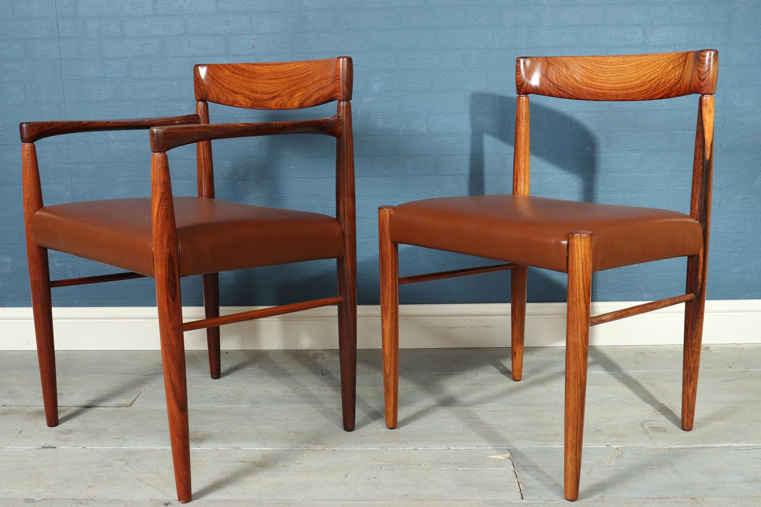 Set of 8 Dining Chairs by Bramin 1