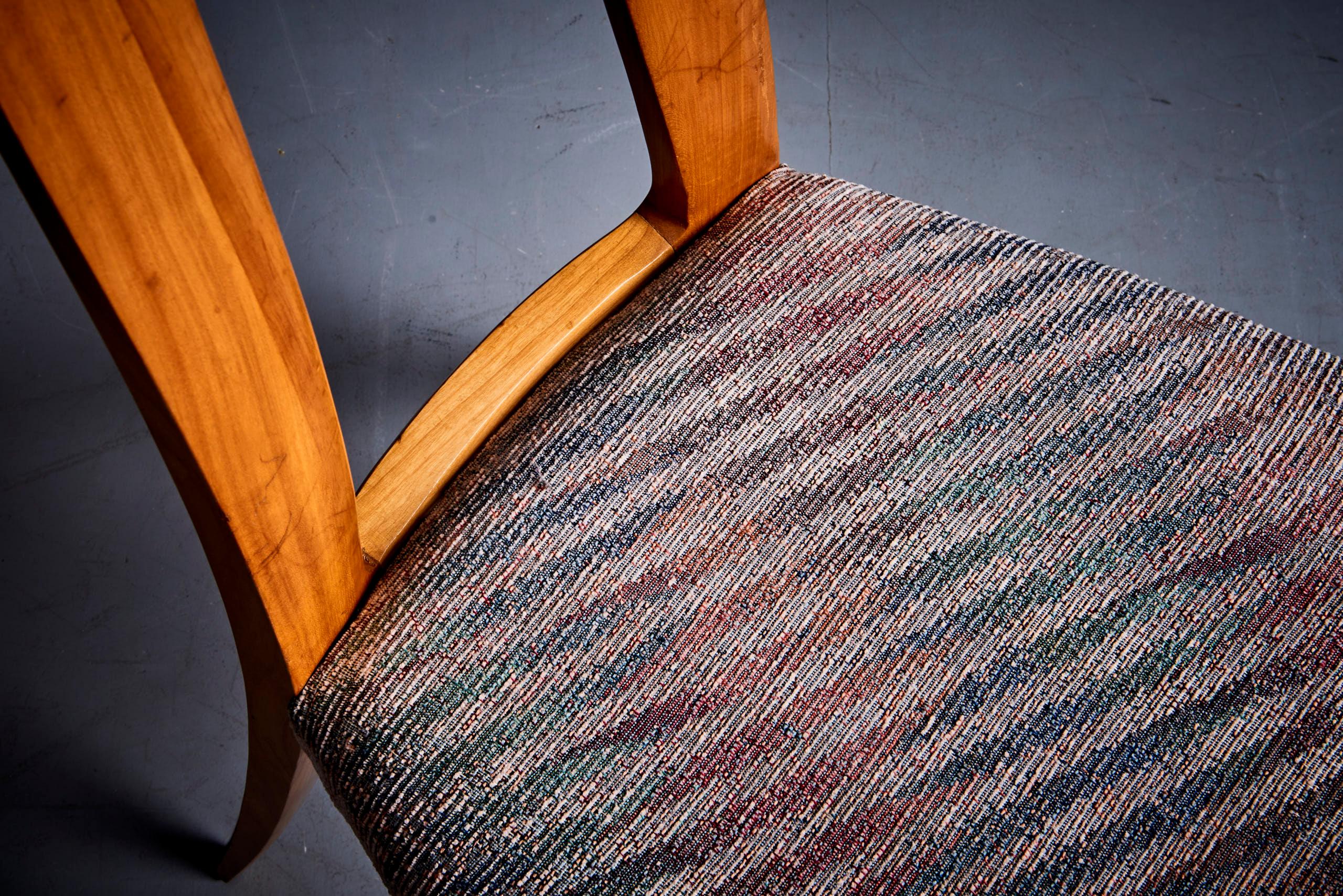 Ensemble de 8 chaises de salle à manger Ernst-Martin Dettinger en cerisier en vente 1