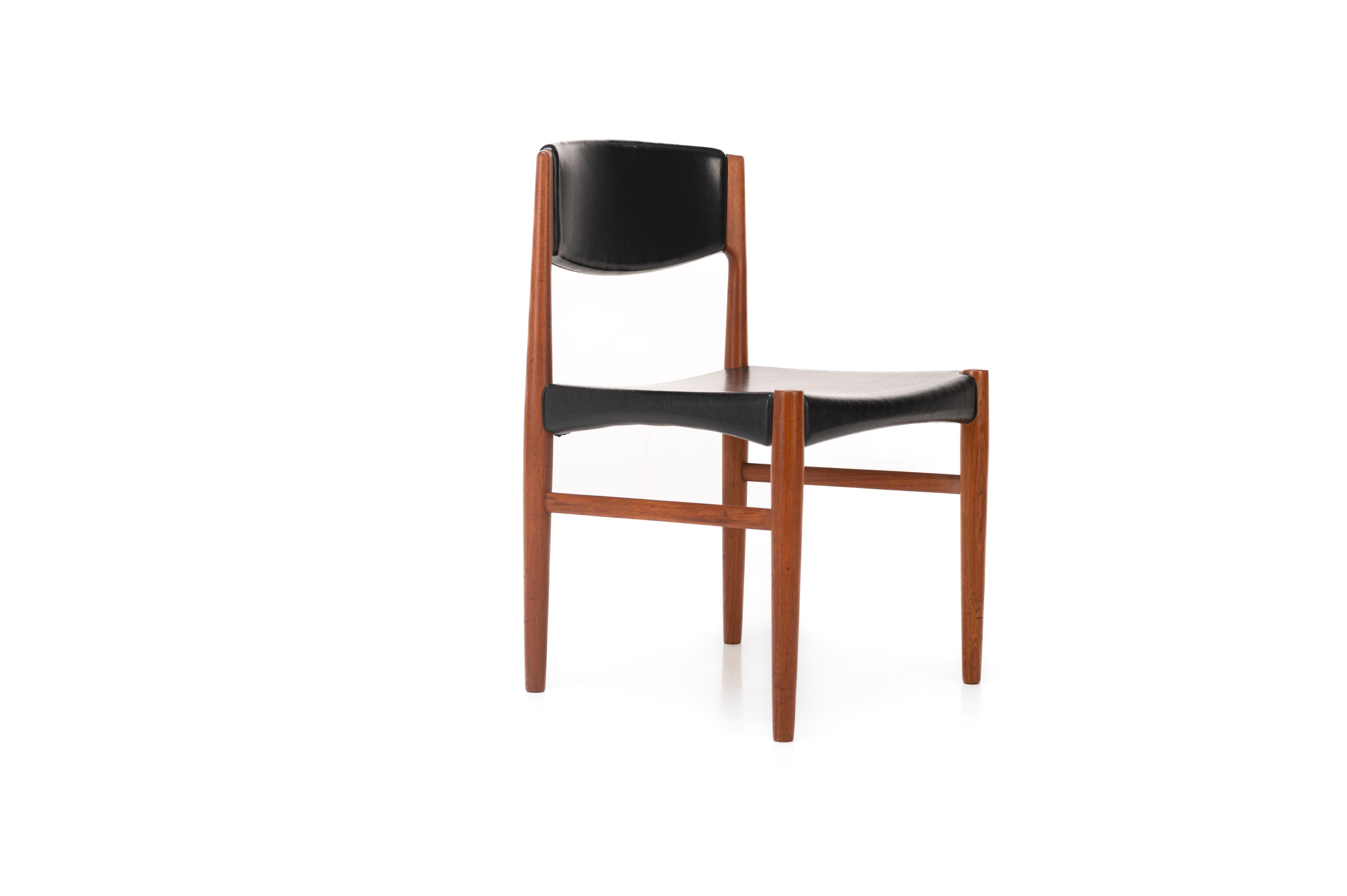 Set of 8 Dining Chairs by Grete Jalk for Glostrup Møbelfabrik, Denmark, 1960s 3