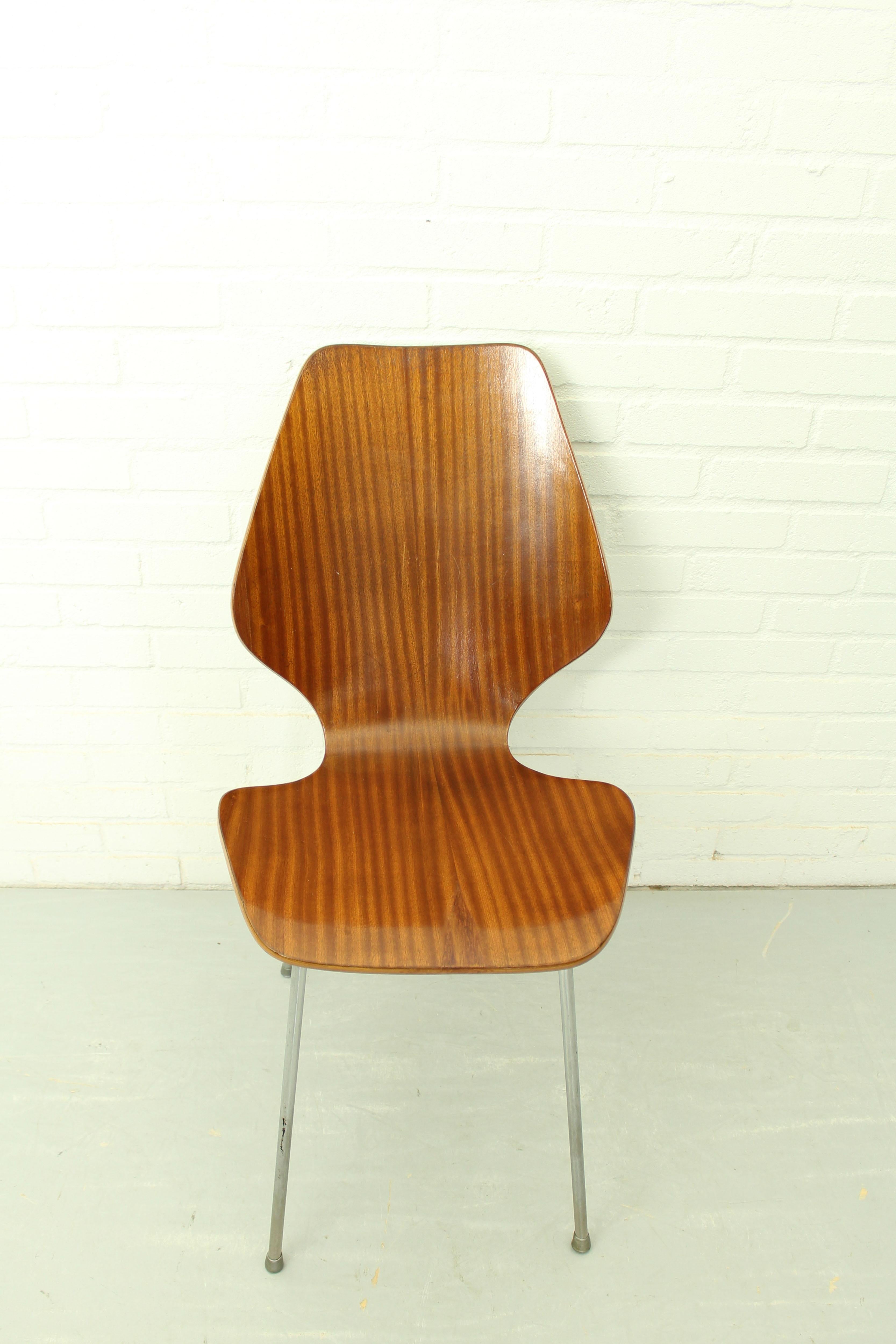 Set of 8 Dining Chairs by Herbert Hirche, Jofy Stalmobler, Denmark, 1950s 8