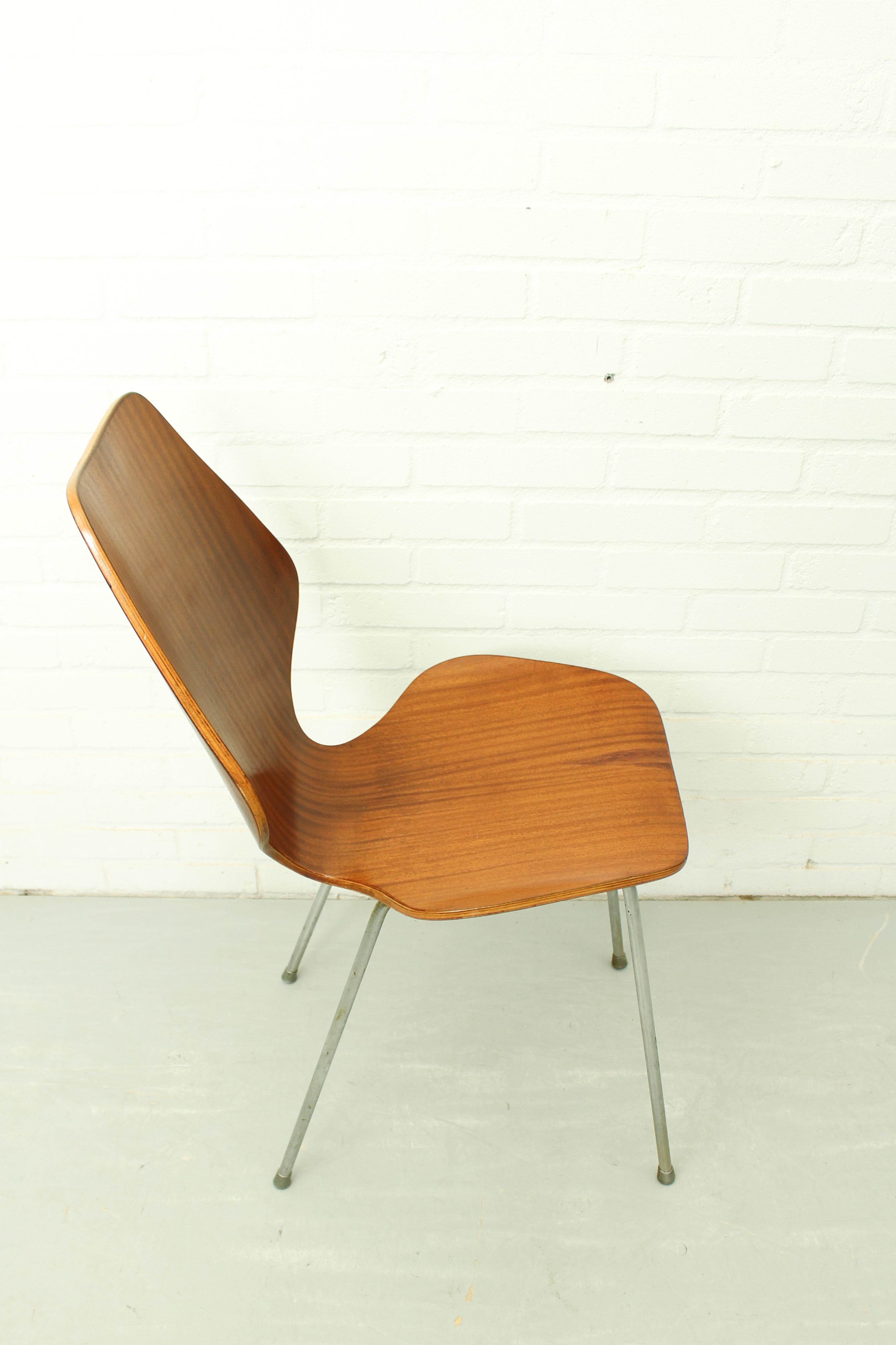 Set of 8 Dining Chairs by Herbert Hirche, Jofy Stalmobler, Denmark, 1950s 10