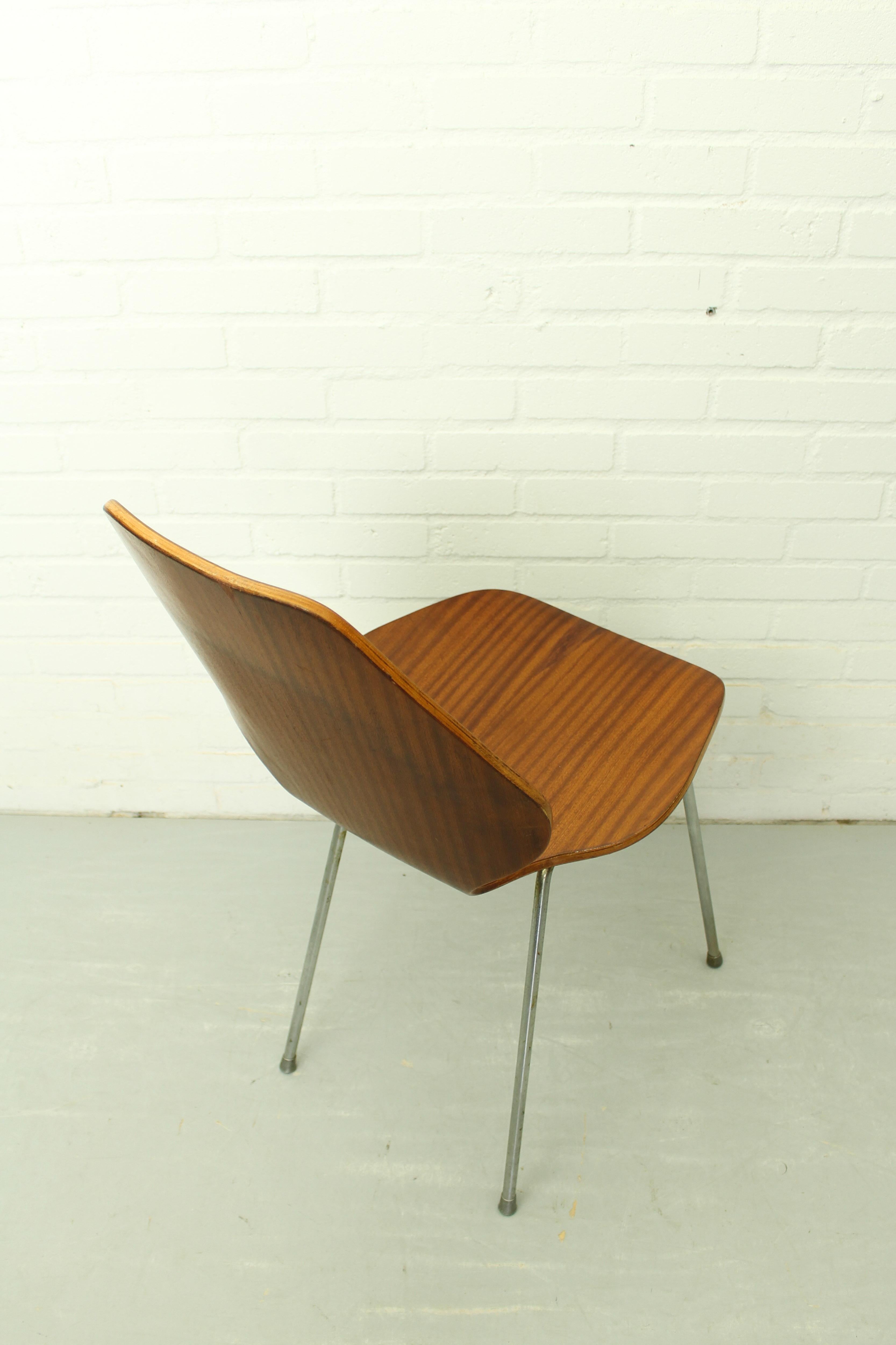 Set of 8 Dining Chairs by Herbert Hirche, Jofy Stalmobler, Denmark, 1950s 11