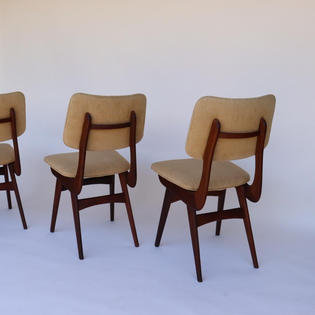 Set of 8 Dining Chairs by Louis van Teeffelen for Wébé, The Netherlands 6