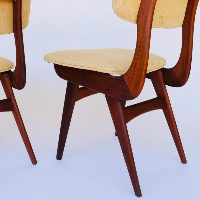 Set of 8 Dining Chairs by Louis van Teeffelen for Wébé, The Netherlands For Sale 7