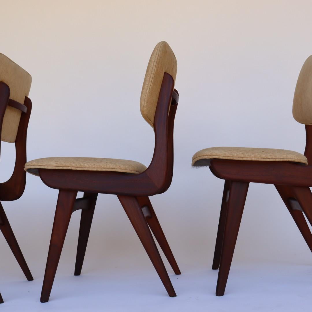 Set of 8 Dining Chairs by Louis van Teeffelen for Wébé, The Netherlands 10