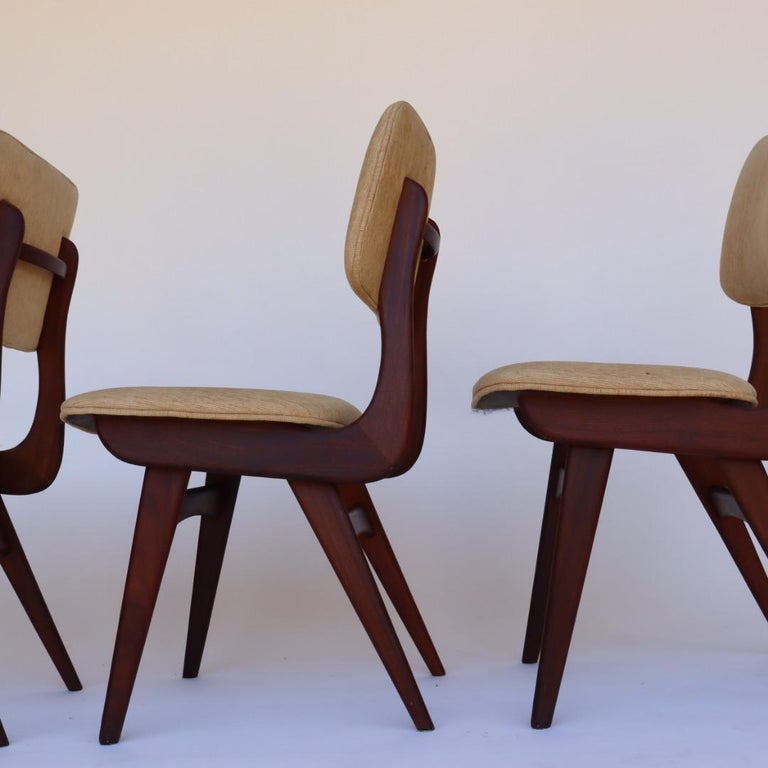 Set of 8 Dining Chairs by Louis van Teeffelen for Wébé, The Netherlands For Sale 10