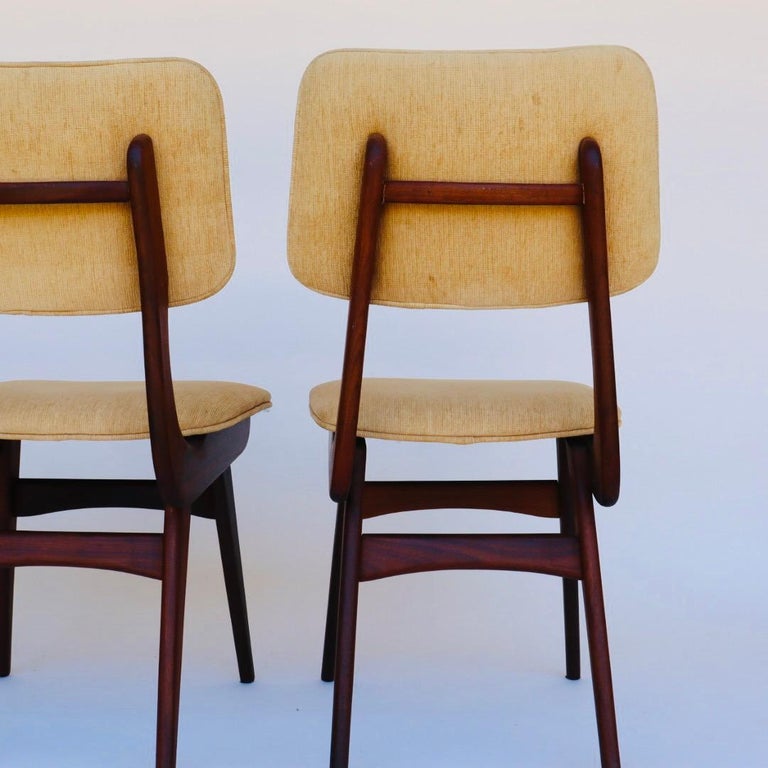 Scandinavian Modern Set of 8 Dining Chairs by Louis van Teeffelen for Wébé, The Netherlands For Sale