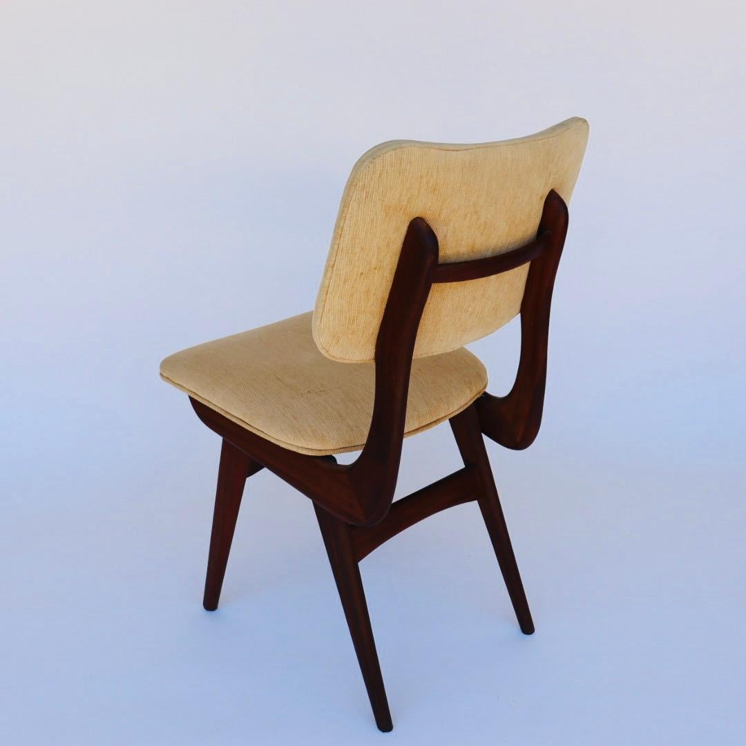 Set of 8 Dining Chairs by Louis van Teeffelen for Wébé, The Netherlands In Excellent Condition In San Diego, CA