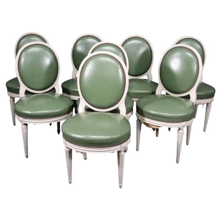 Set of 8 Dining Chairs by Maison Jansen, France, C. 1940 For Sale