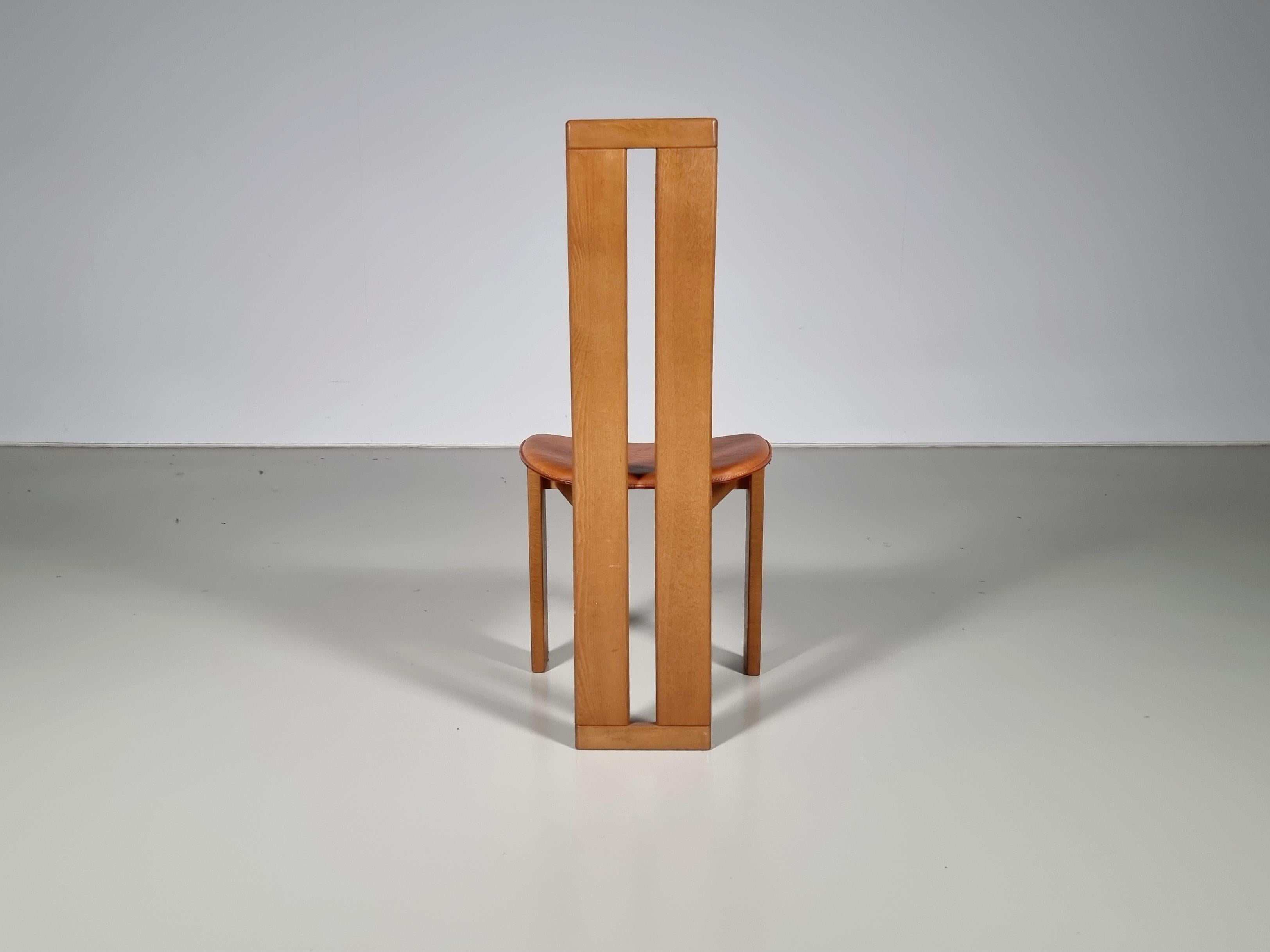 Set of 8 Dining Chairs by Mario Marenco for Mobil Girgi, Italy, 1970s 3