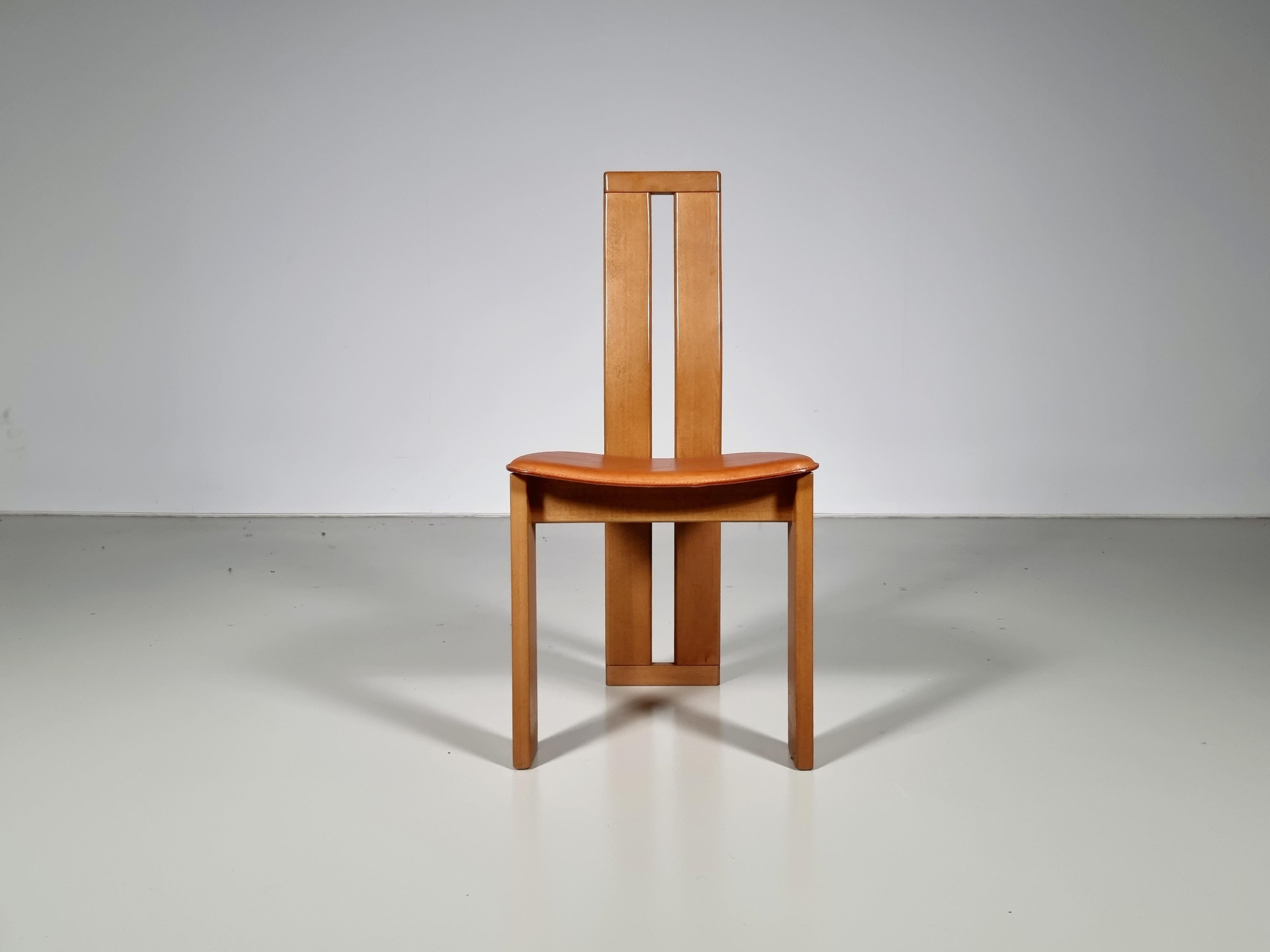 Set of 8 Dining Chairs by Mario Marenco for Mobil Girgi, Italy, 1970s 1