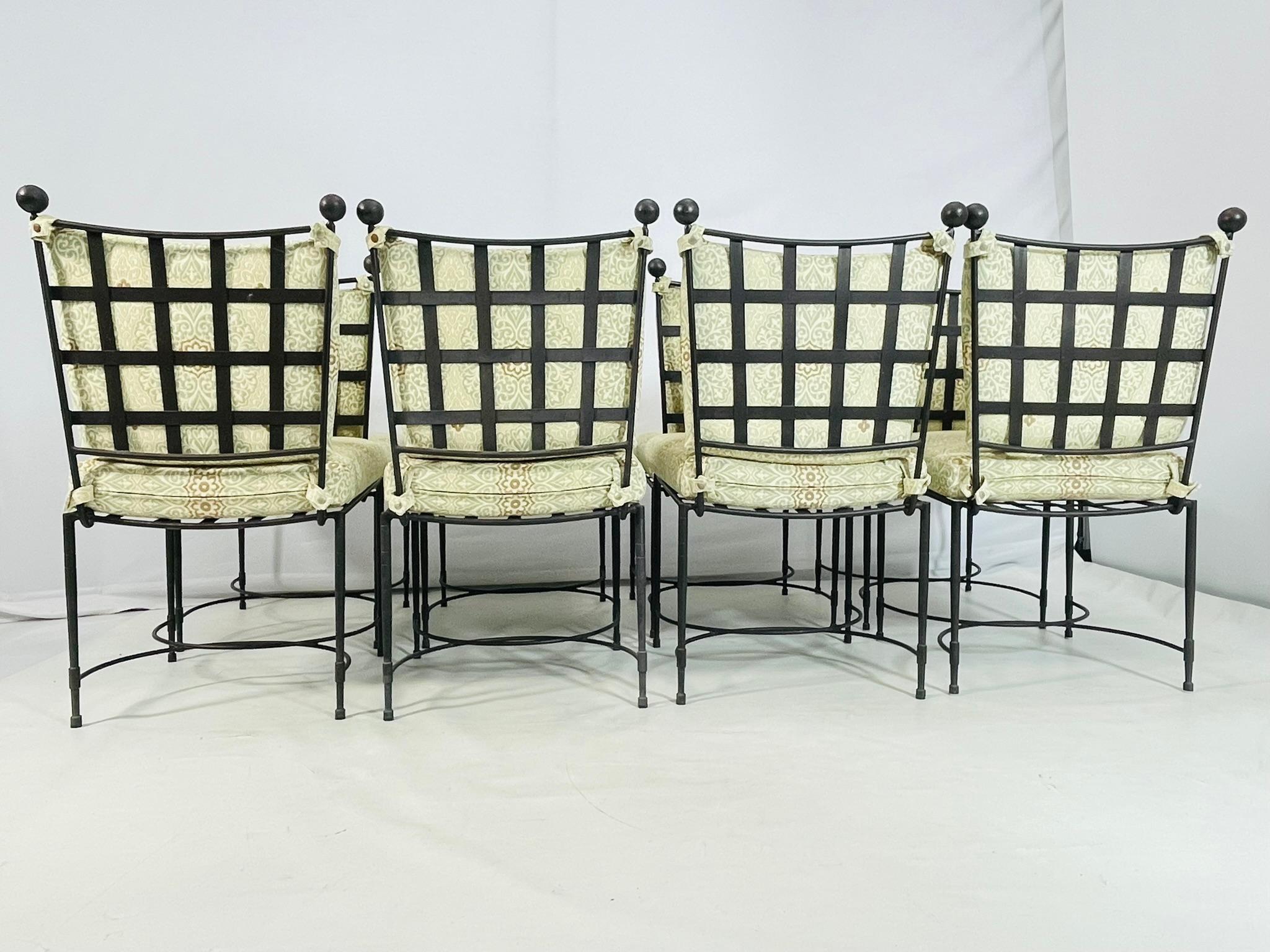 Set di 8 sedie da pranzo di Mario Papperzini e prodotte da Amalfi, Stati Uniti, 20° C. in vendita 3