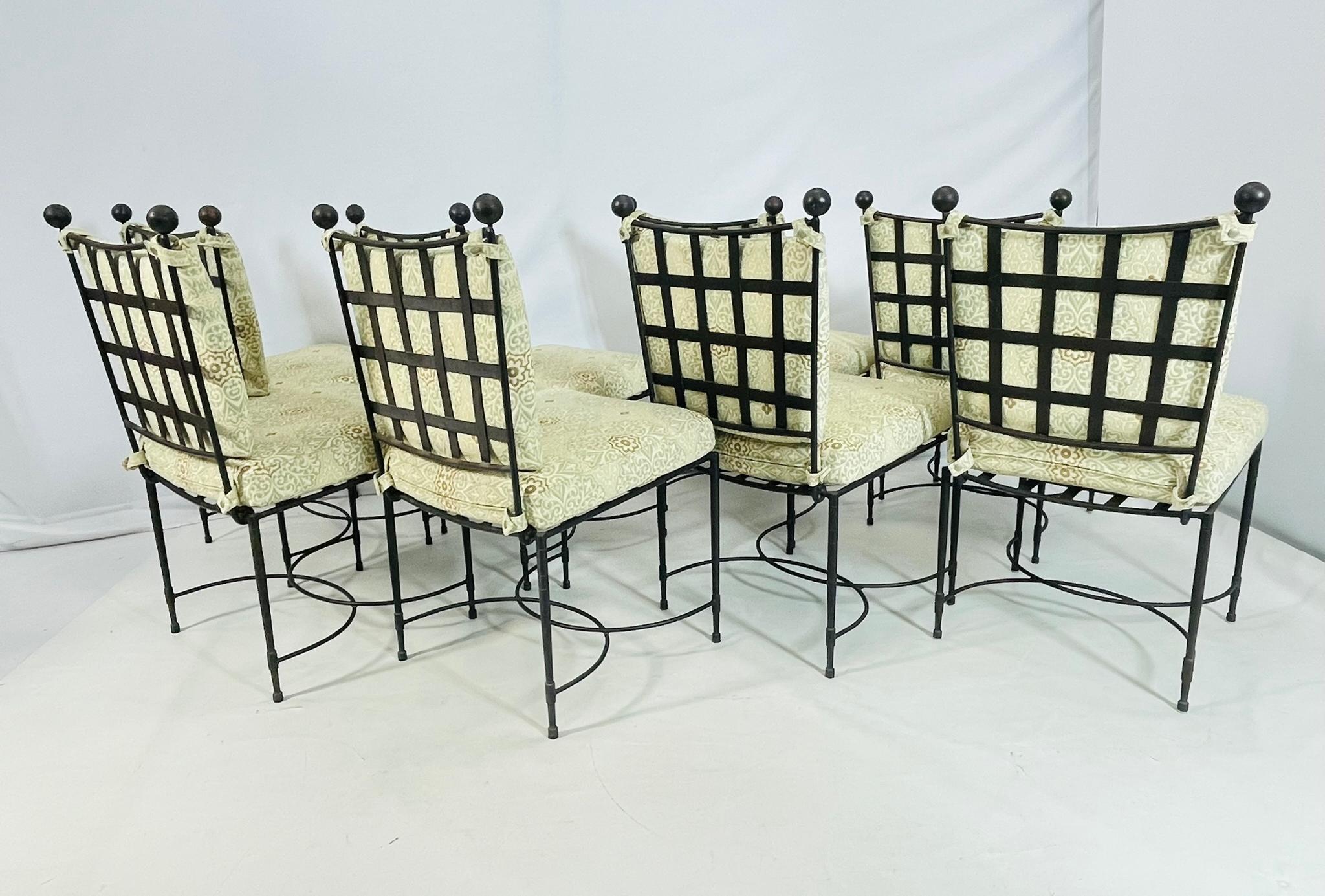 Set di 8 sedie da pranzo di Mario Papperzini e prodotte da Amalfi, Stati Uniti, 20° C. in vendita 4