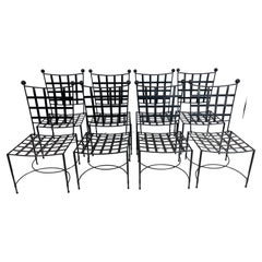 Juego de 8 sillas de comedor de Mario Papperzini y fabricadas por Amalfi, EE.UU. S. XX