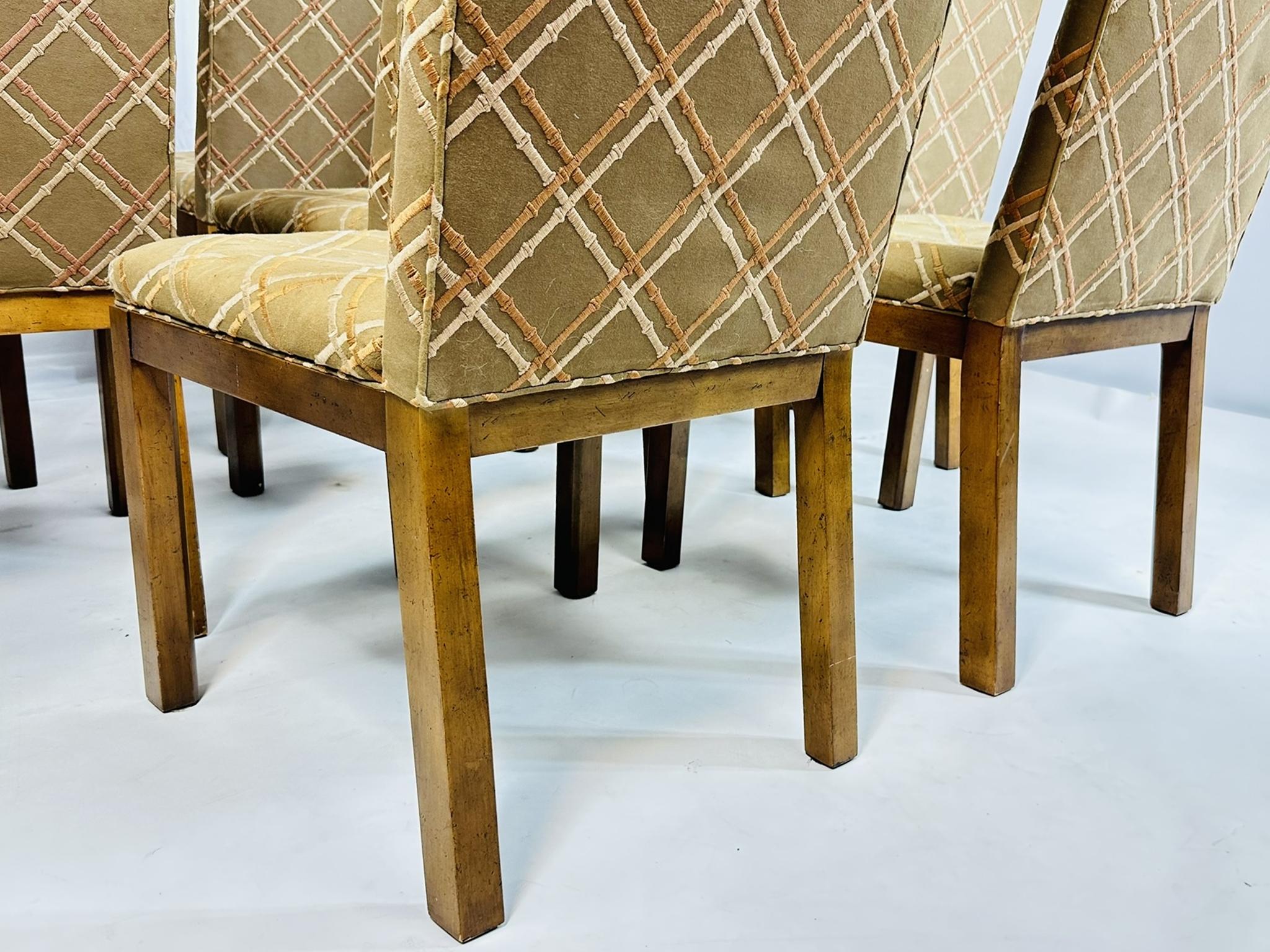 Ensemble de 8 chaises de salle à manger de Michael Taylor pour Baker, collection Far East, USA 195 en vente 4